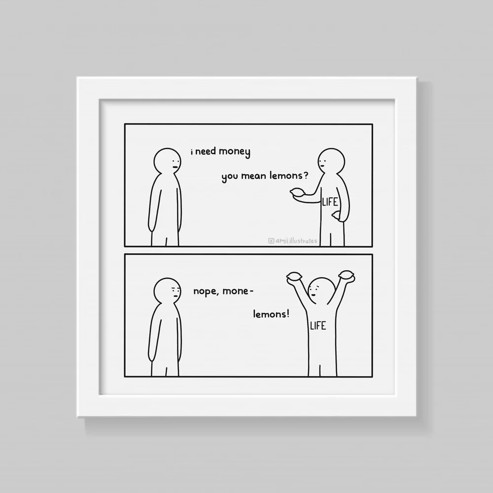 Funny 'Lemons' Print - Amii Illustrates