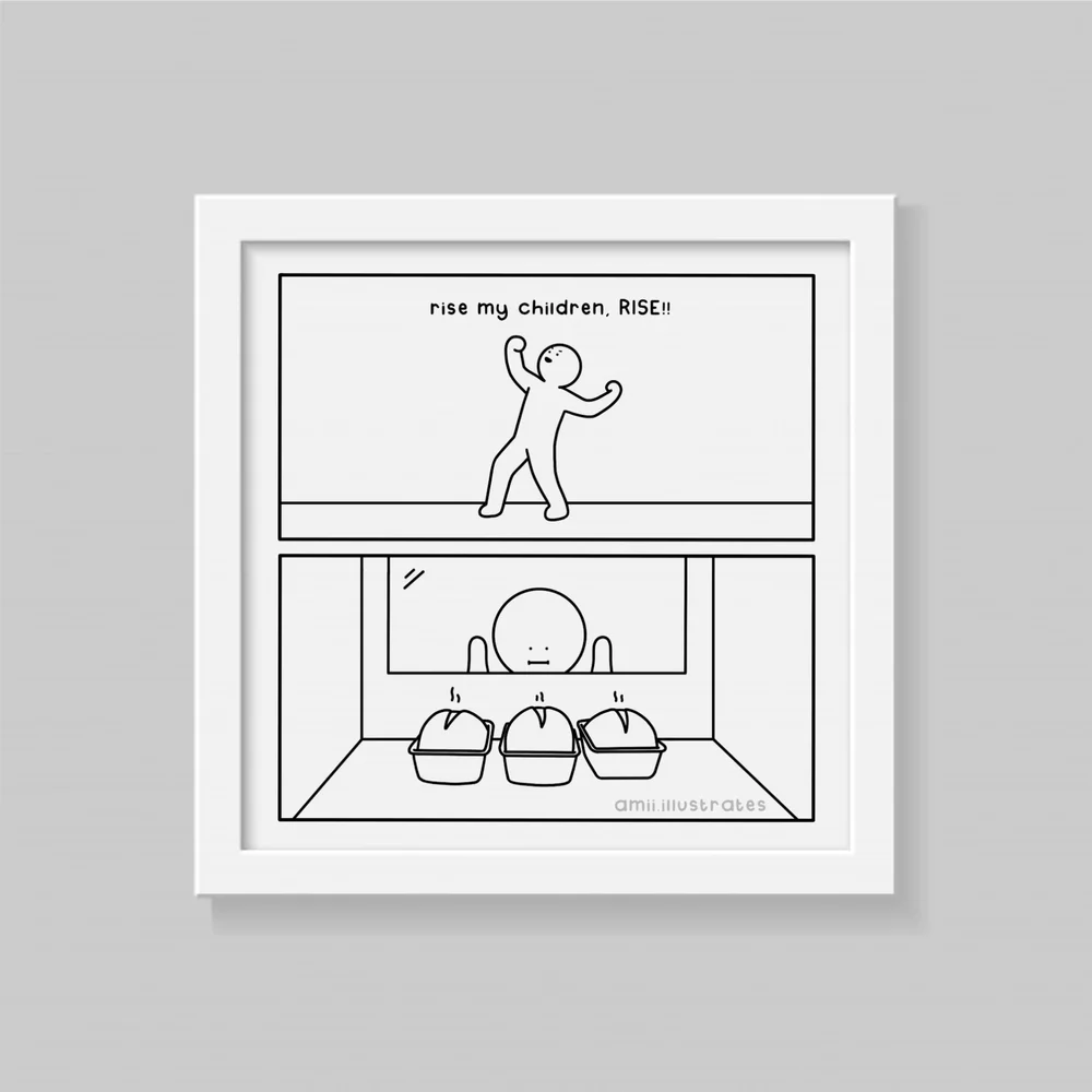 Funny 'Rise' Print - Amii Illustrates
