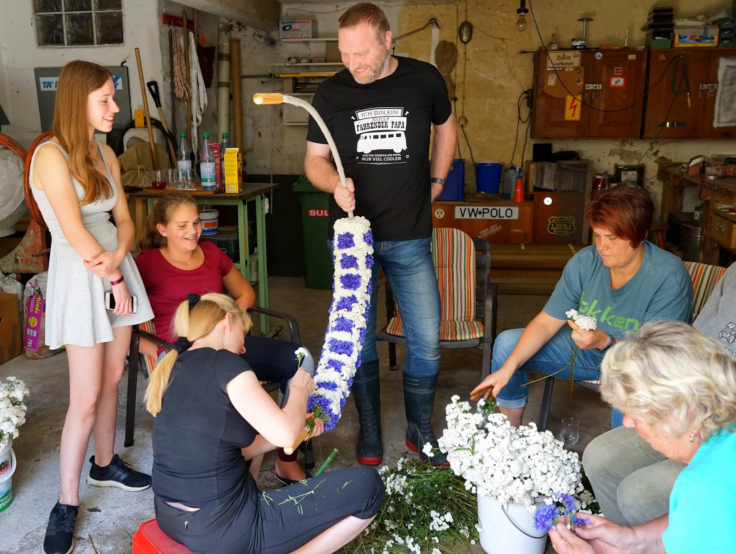Foto: Helmut Welte; Wiesenfest 2019- viel Arbeit!