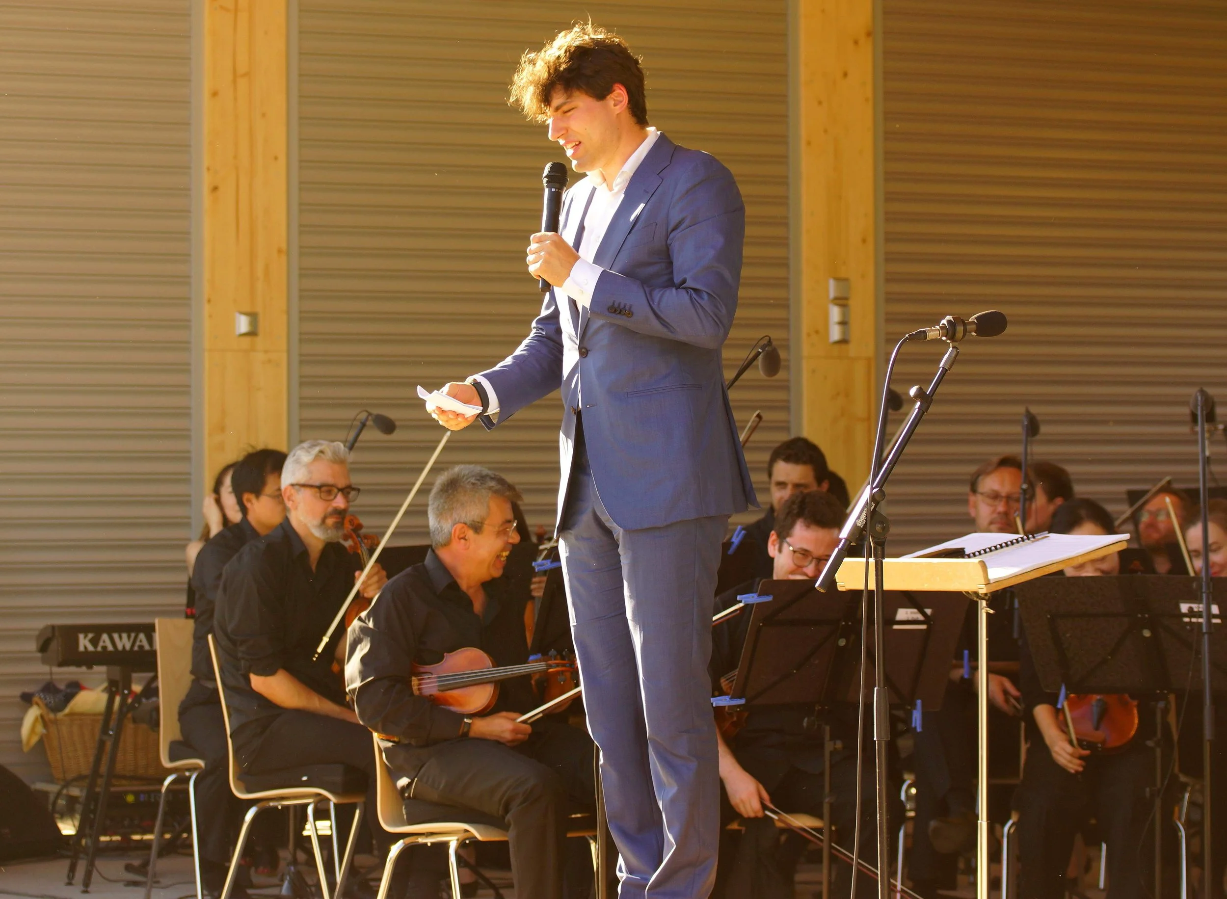 Foto: Helmut Welte; 29.06.2025
Einweihung Seebühne am Frankenwaldsee Lichtenberg - Carmina Burana mit den Hofer Syphonikern und dem Universitätschor Regensburg