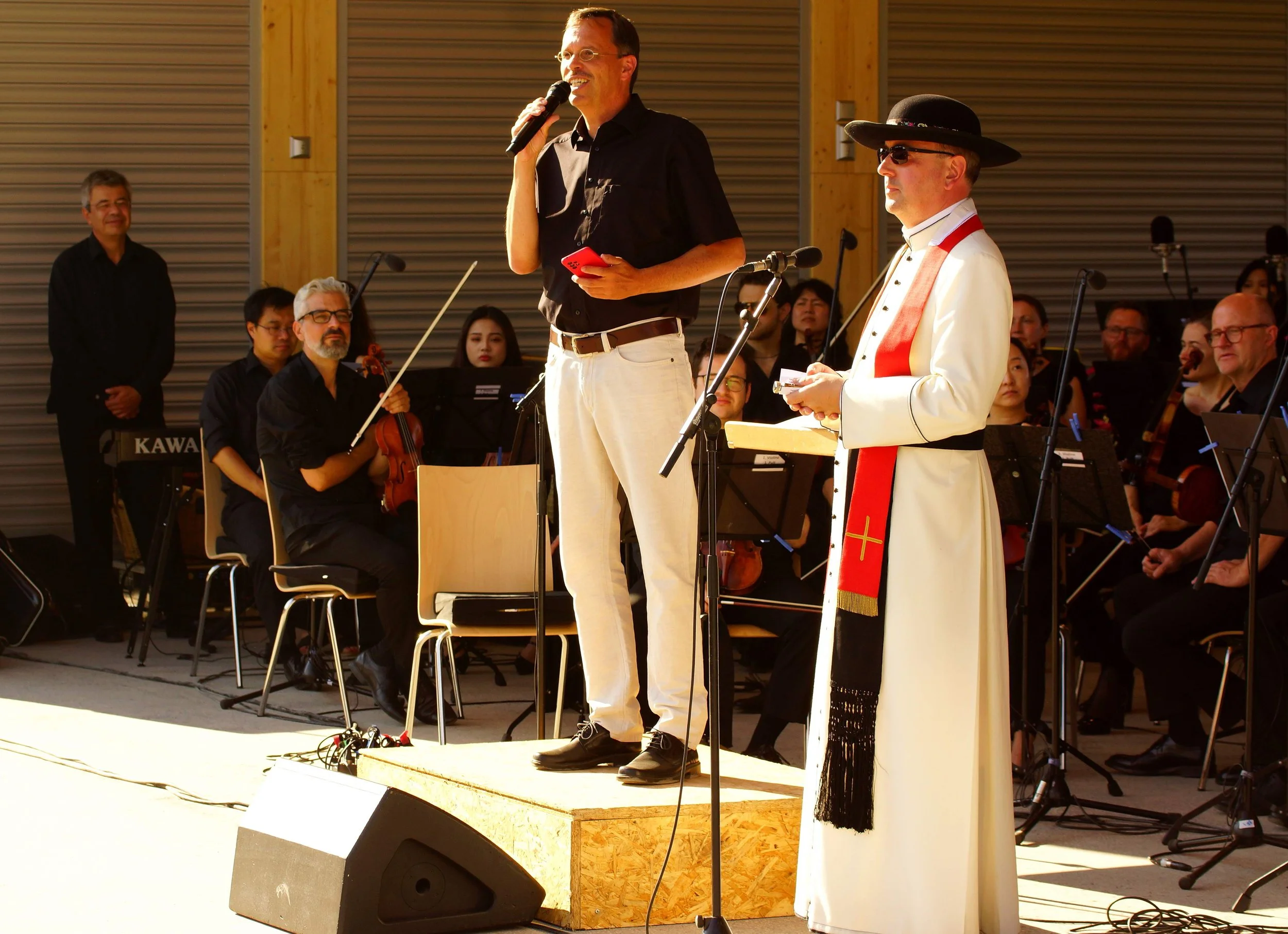 Foto: Helmut Welte; 29.06.2025
Einweihung Seebühne am Frankenwaldsee Lichtenberg - Carmina Burana mit den Hofer Syphonikern und dem Universitätschor Regensburg