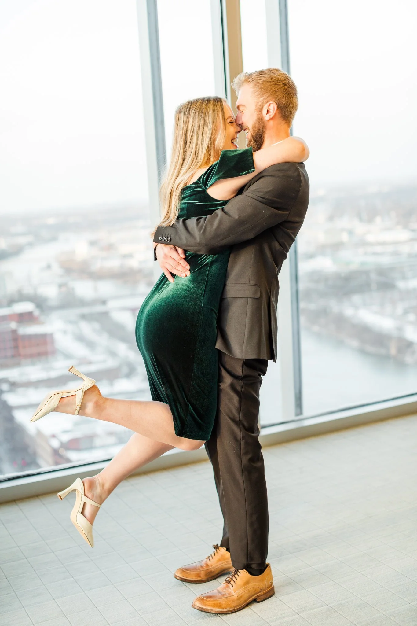 Nashville Surprise Proposal during sunset