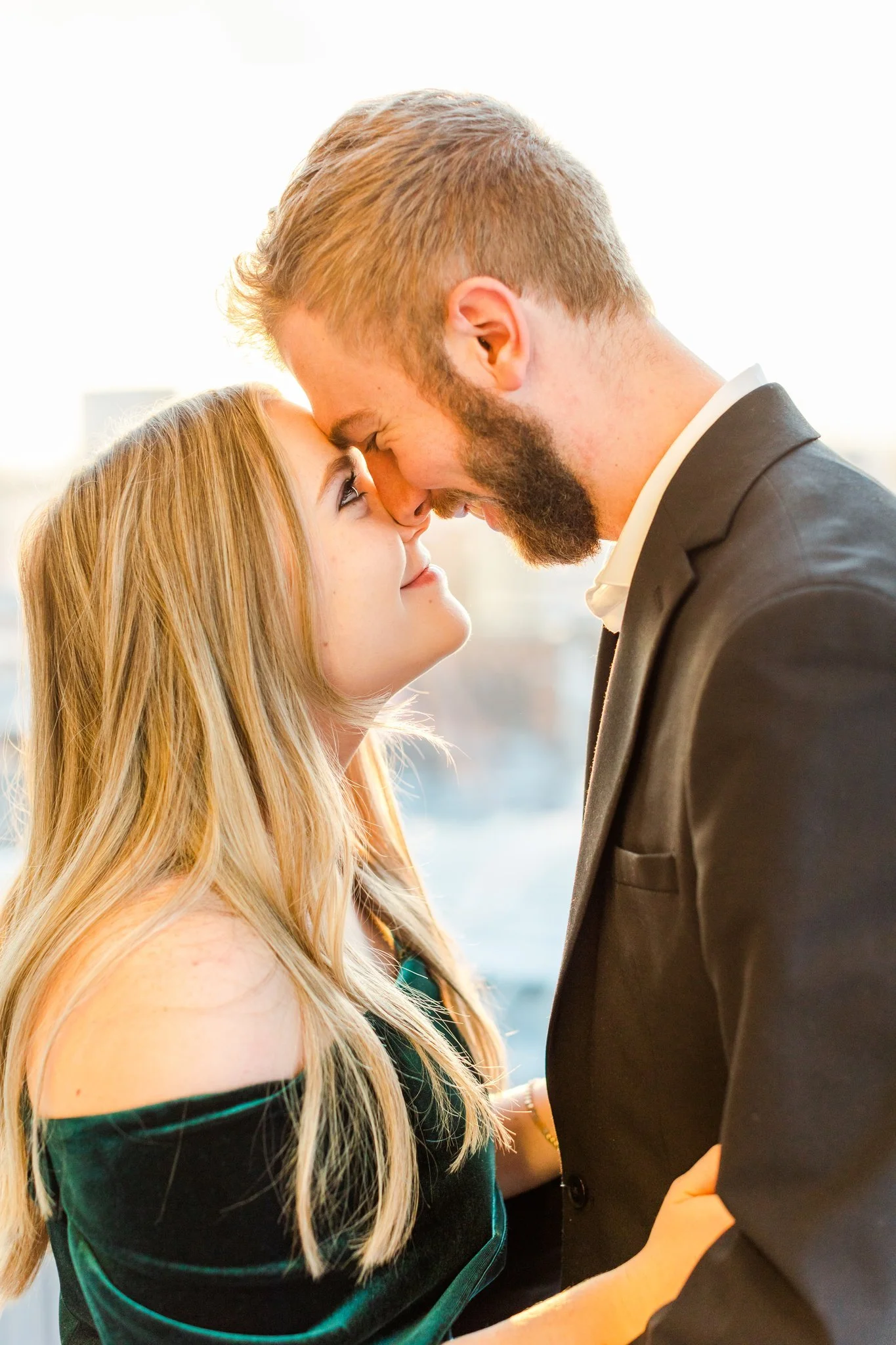 Nashville Surprise Proposal during sunset