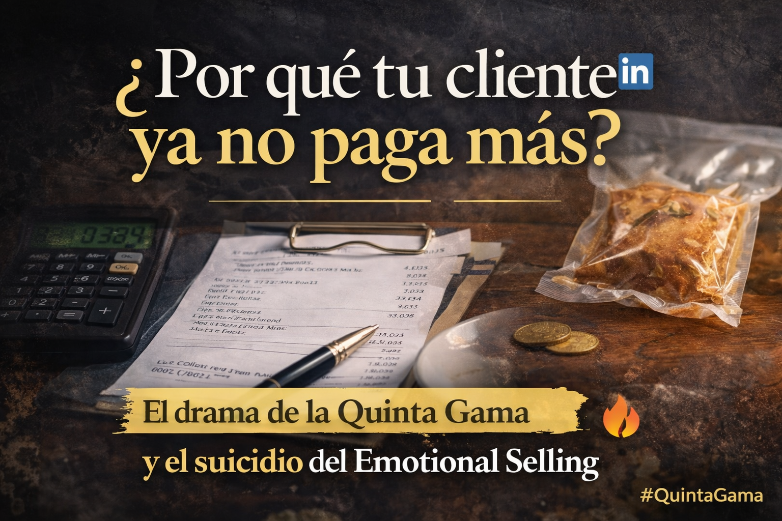 ¿POR QUÉ TU CLIENTE YA NO PAGA MÁS? EL DRAMA DE LA QUINTA GAMA Y EL SUICIDIO DEL EMOTIONAL SELLING