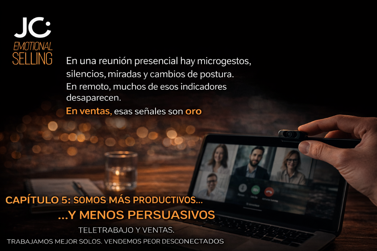 SOMOS MÁS PRODUCTIVOS… Y MENOS PERSUASIVOS TELETRABAJO Y VENTAS