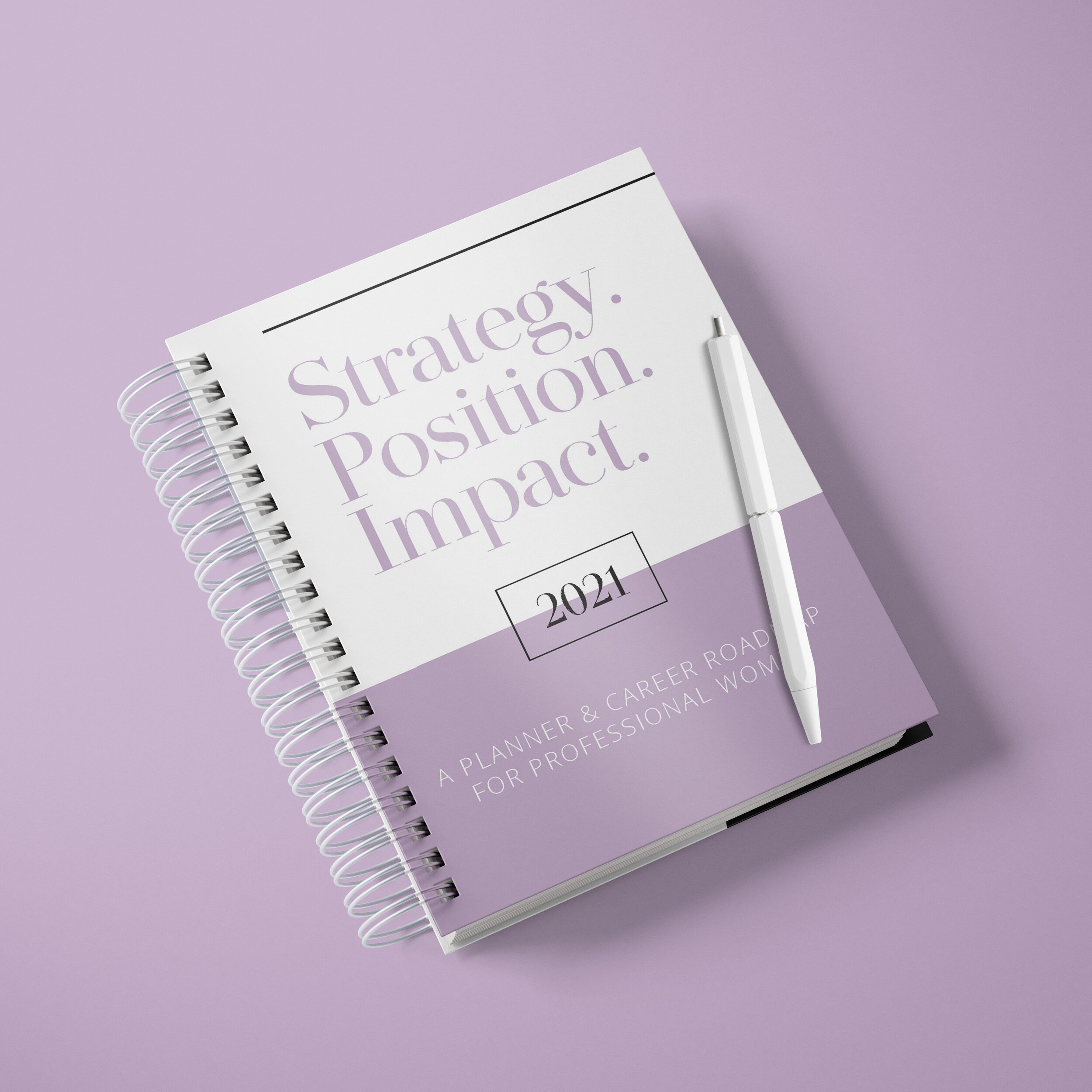 "Strategy. Position. Impact." Planner