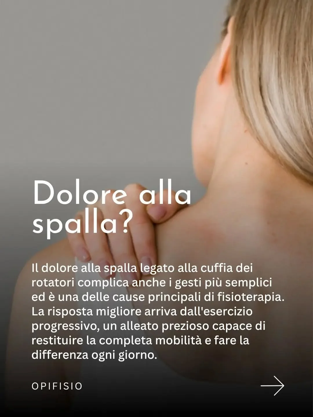 Alzare il braccio, mettere la giacca, dormire sul fianco. Quando la spalla fa male, la causa &egrave; spesso la cuffia dei rotatori.

La buona notizia? La scienza parla chiaro: il riposo serve a poco, mentre l'esercizio progressivo &egrave; il tratta