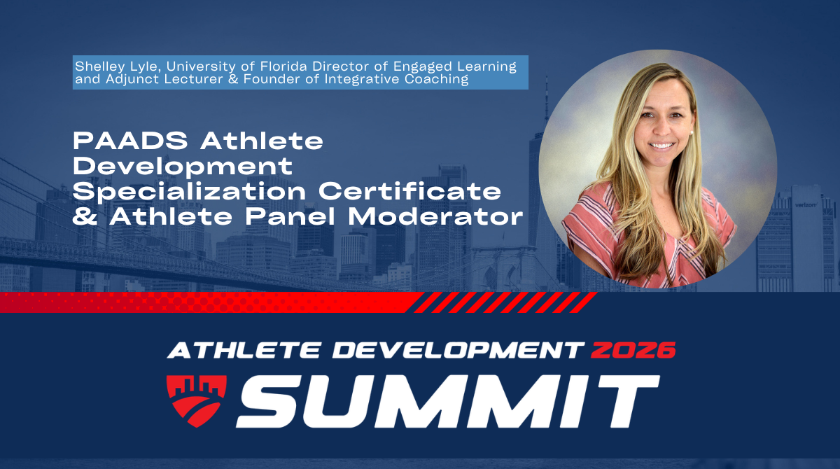 Shelley Lyle is the Director of Engaged Learning and an Adjunct Professor in the Department of Sport Management at the University of Florida, where she teaches the Athlete Development graduate course and the PAADS Athlete Development Specialist Certi