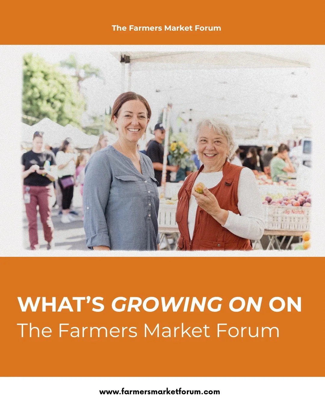 What&rsquo;s in-season on Substack? Everything from AI advancements to federal funding 👩&zwj;💻⛺️

Farmers Market Pros has traded a traditional newsletter for an interactive online community called The Farmers Market Forum. Full of tips and resource