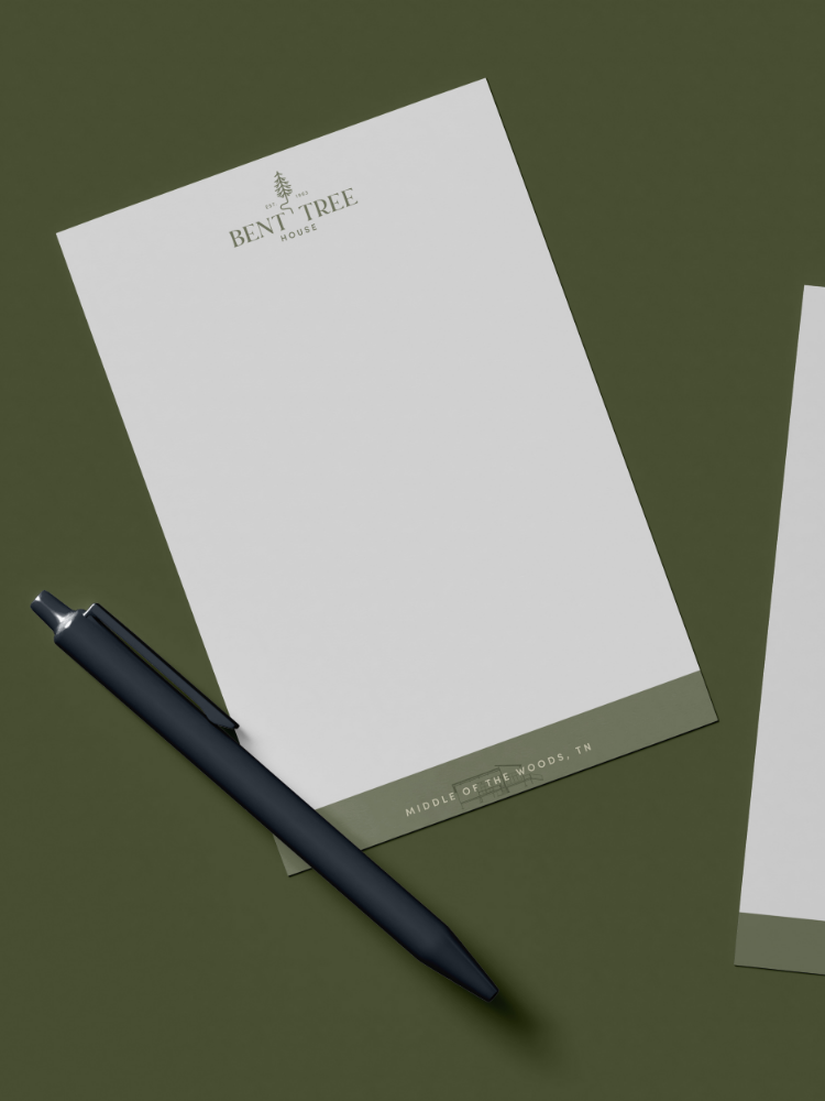 Bent Tree House - Campbell Creative - Collateral - Note Pad