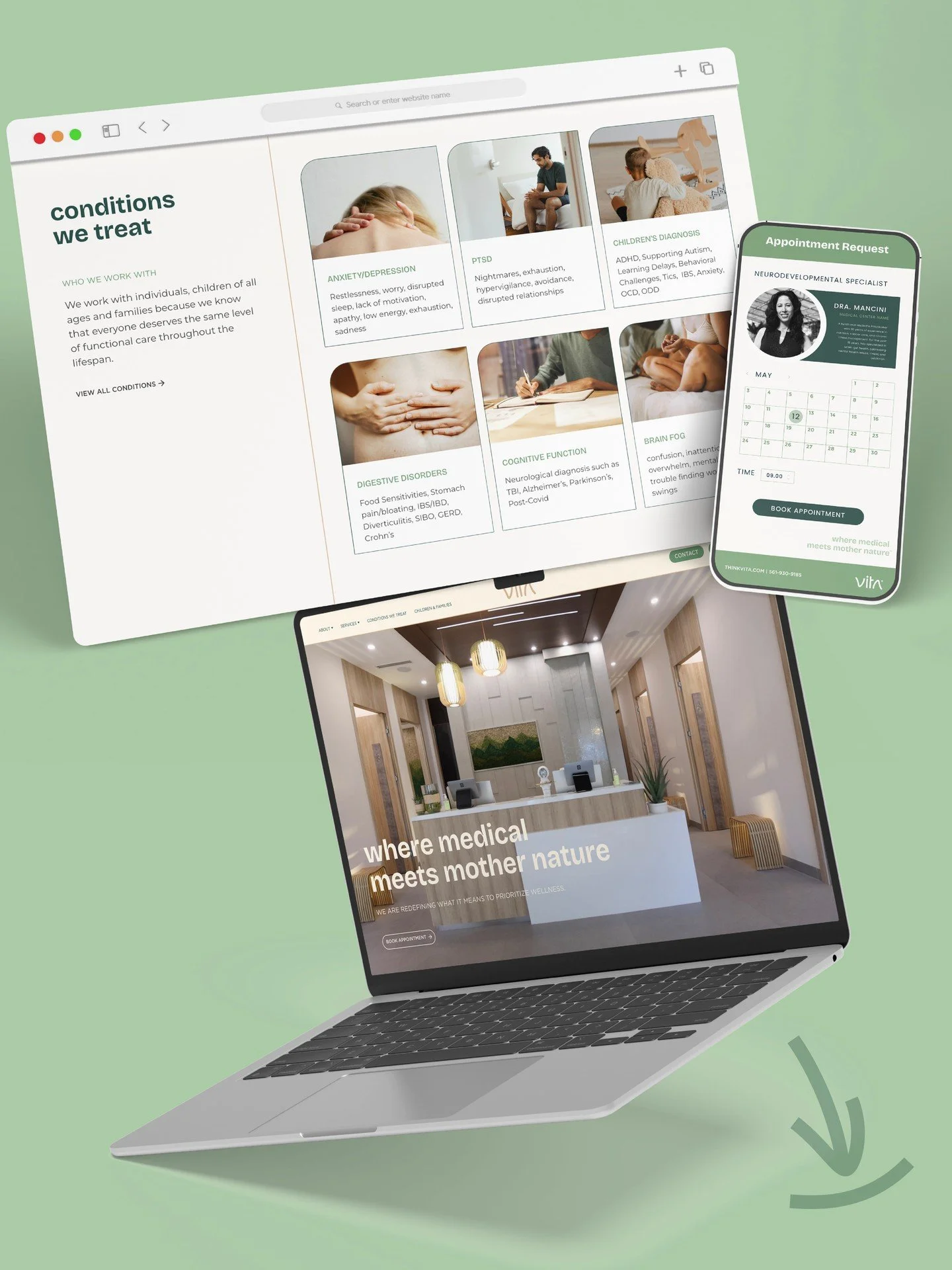 A digital experience designed to feel as grounded as the space itself.
ㅤ
For Vita, we created a conversion-focused website and presentation system rooted in balance, clarity, and emotional well-being. Inspired by the brand&rsquo;s philosophy, &ldquo;
