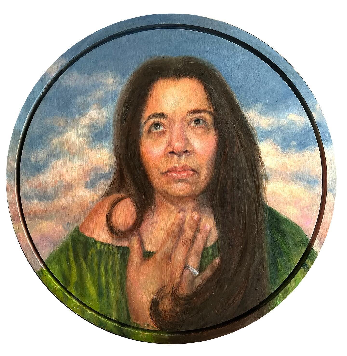 New work available ⤵️

Internal Monologue Part One, 2024
Oil on panel
18 in diameter | 45.7 cm diameter

Available through @33contemporary 
If you are interested in this painting or want to learn more - place a heart ❤️ on it on @artsy 
Link is in my