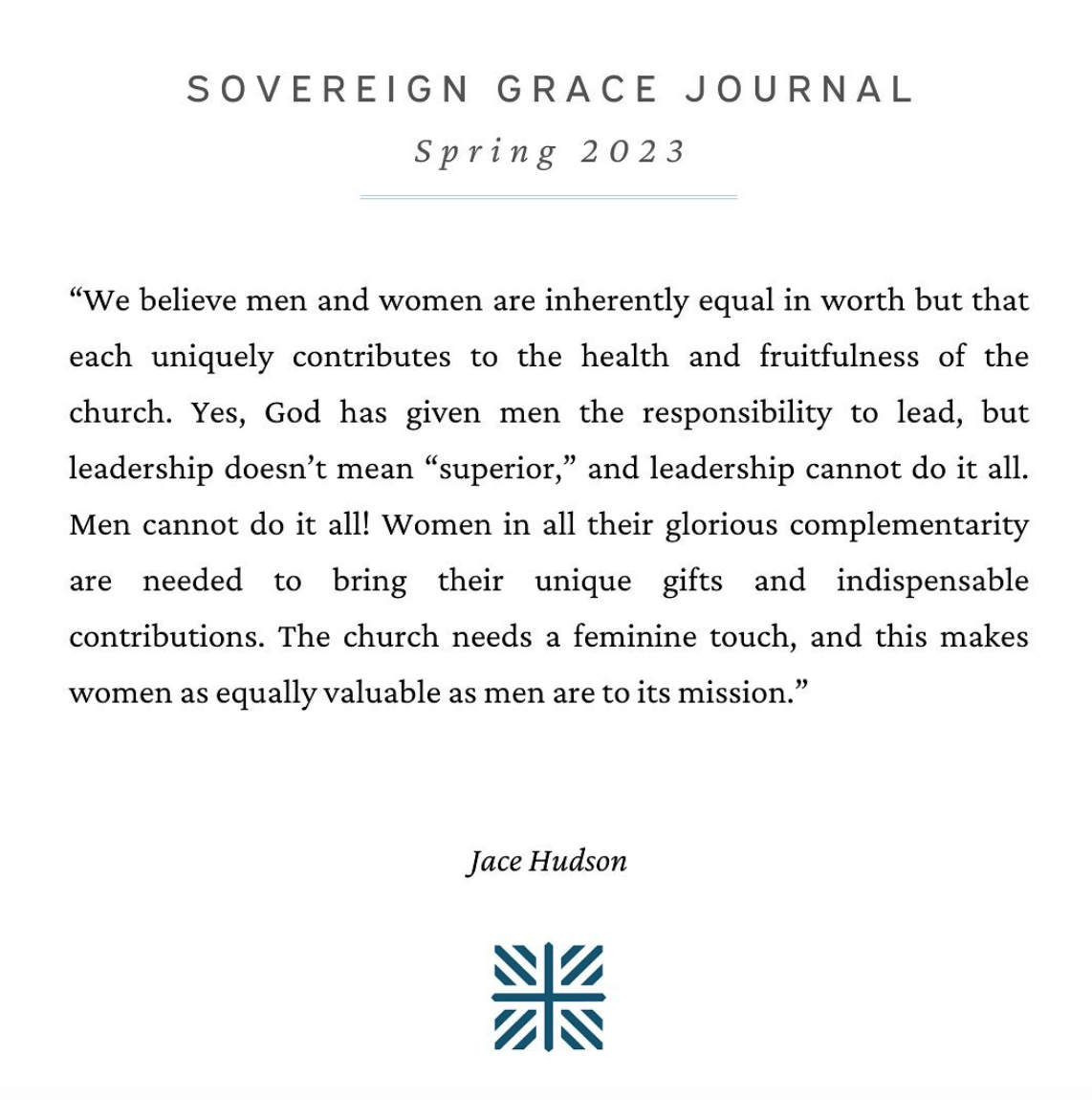 The Value of Women in the Mission of the Church — Sovereign Grace