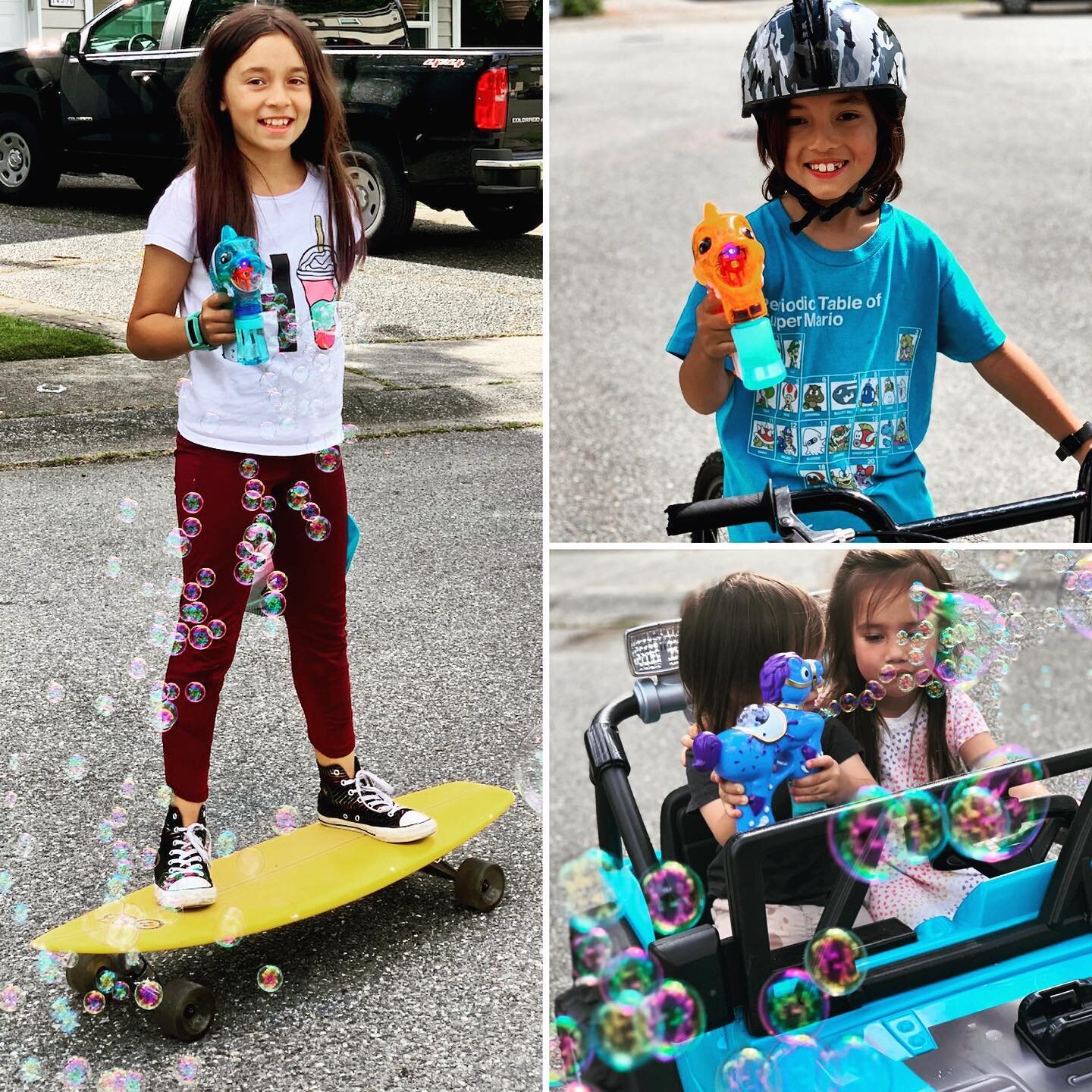 Take our bubble blasters with you when you&rsquo;re on the go! 🚘🛹🚲