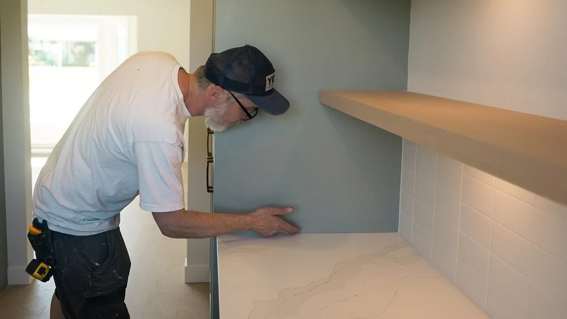 Floating shelves are a beautiful addition to any kitchen but this set of light wood shelves with built in lighting really elevate the space. 

Careful attention from Paul to ensure that everything is right from structure to seam &mdash; just how it s
