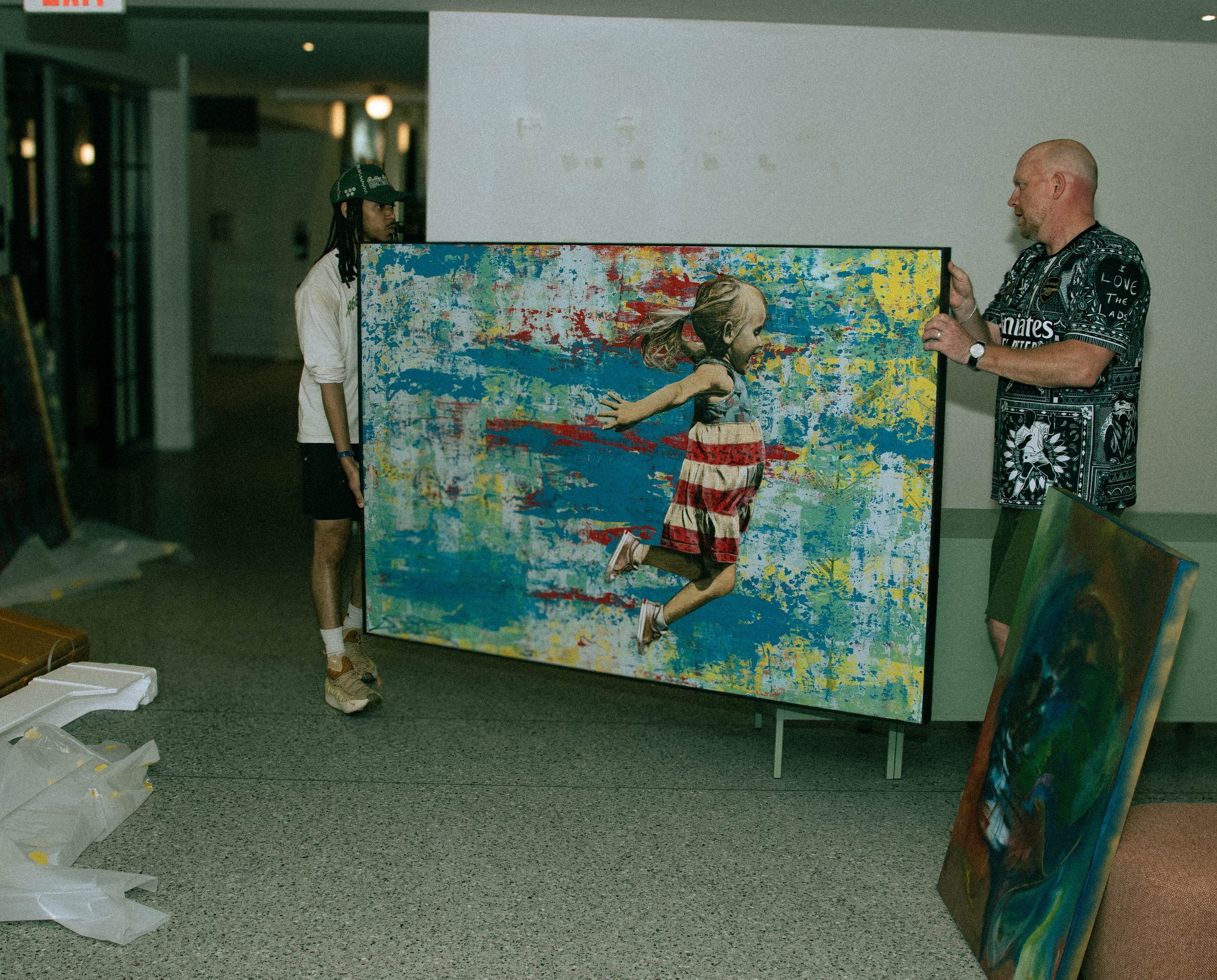 #bts photos by @static.archives with @raintheneo &amp; @wilswink during installation day for &lsquo;Artists in Residence: Past and Present&rsquo; @assemblynfk 

RSVP to the Opening Reception @assemblynfk at the link in our bio

The CAN Foundation pre
