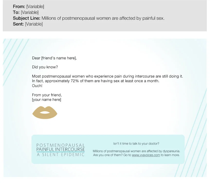 Email that can be sent to friends