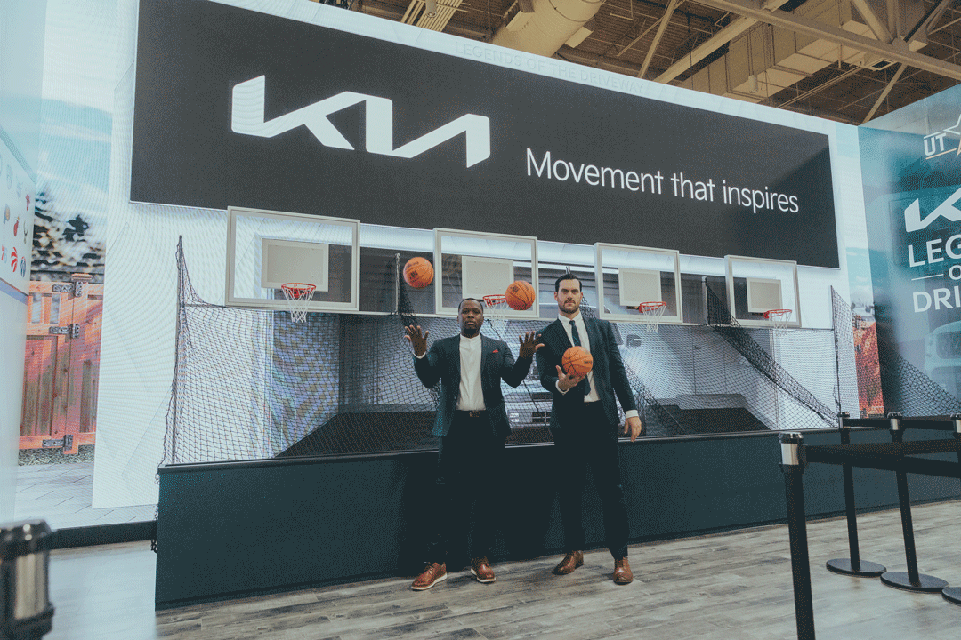 The Evans 2.0 at the Kia booth during the NBA All-Star Weekend 2024 in Salt Lake City.