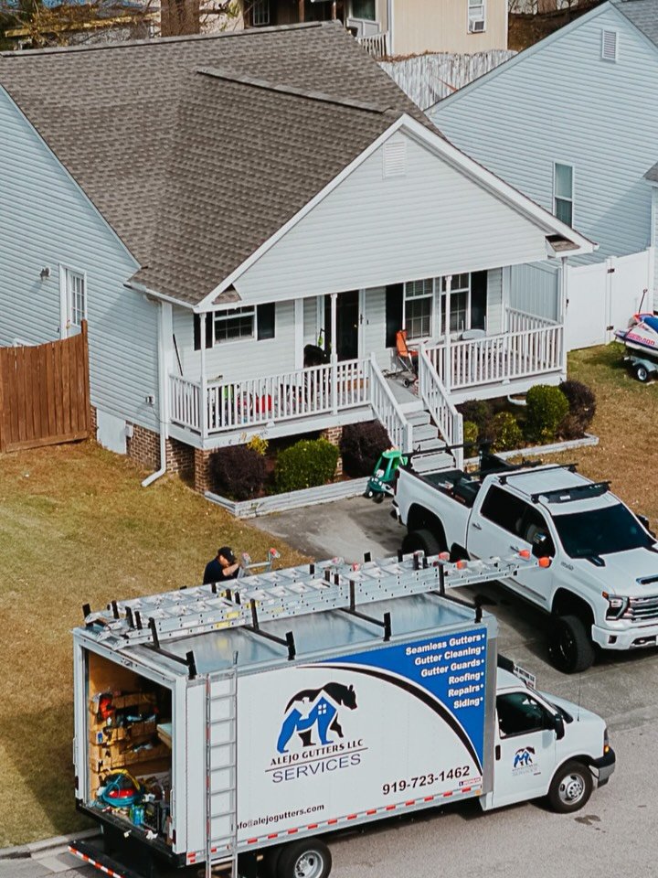 75+ five-star Google reviews don&rsquo;t happen by accident. ⭐⭐⭐⭐⭐

Alejo Gutters has been serving homeowners across the Triangle since 2004, earning a reputation for reliability, quality craftsmanship, and showing up when it matters most. While thei