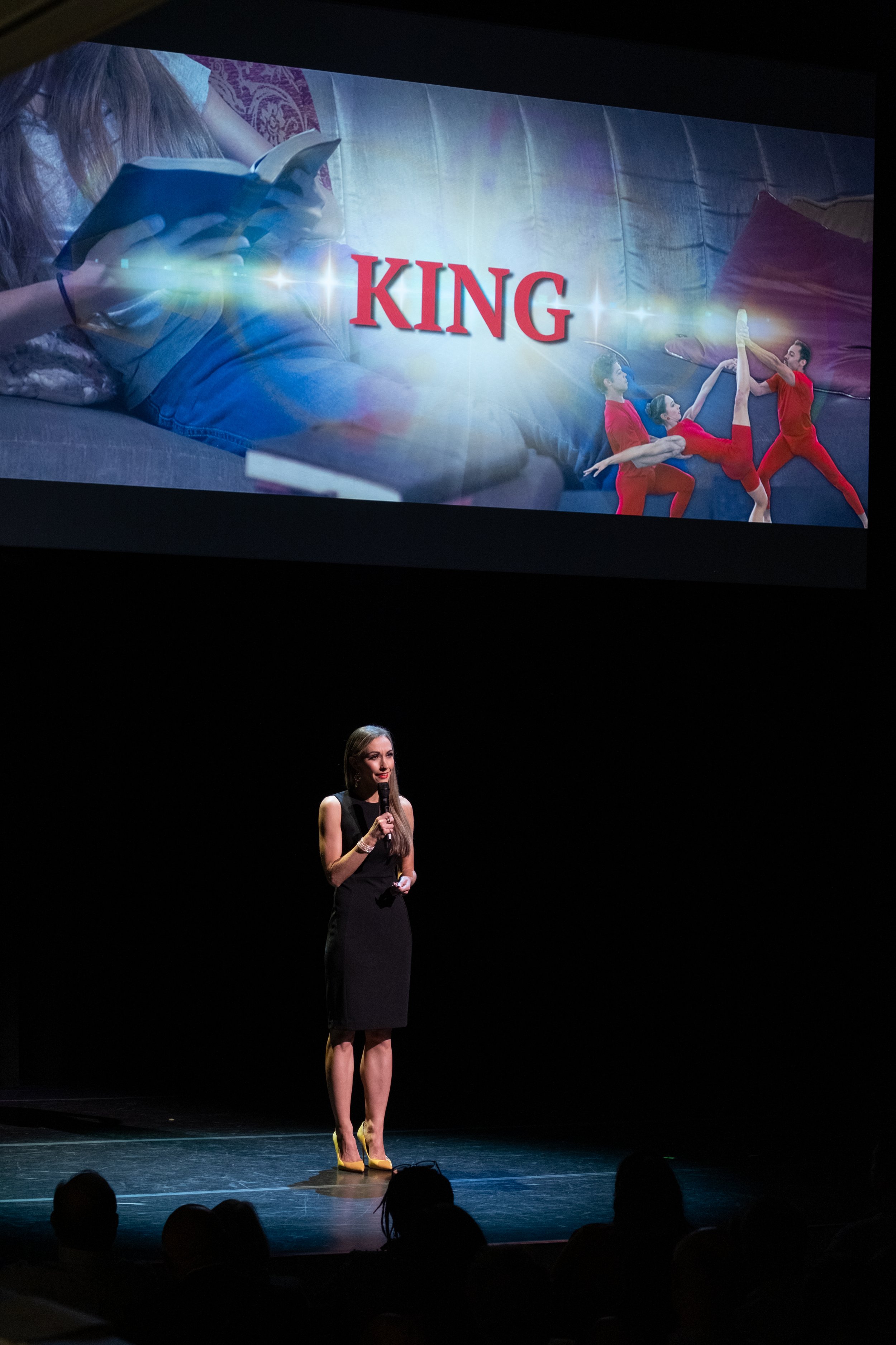  Dancer &amp; choreographer Vashti Goracke-Thede showed her short film “King,” featuring the story of a girl who, while reading the Bible, saw the red letter words of Jesus Christ come to life through dance. 