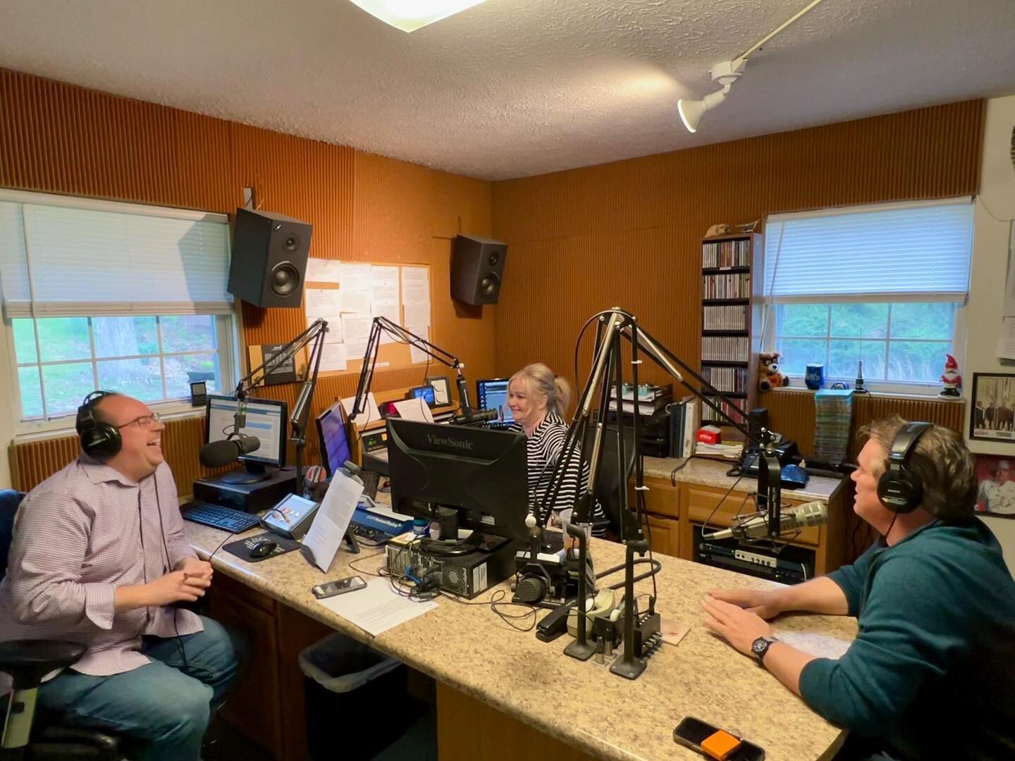 This week, our Executive Director, Stacy, made a final appearance on the 96.9 morning show with Jack Horton and Eric Little. 
After 23 years, the show airs for the final time this Friday. To commemorate the occasion, Jack let Stacy sit in the &quot;b