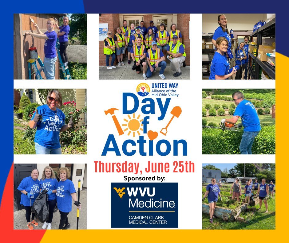Our Annual Day of Action is coming up on Thursday, June 25th. 🤩

Day of Action is an incredible day of volunteerism and community wide impact that provides opportunities for individuals and groups to be part of solutions that make a real difference 