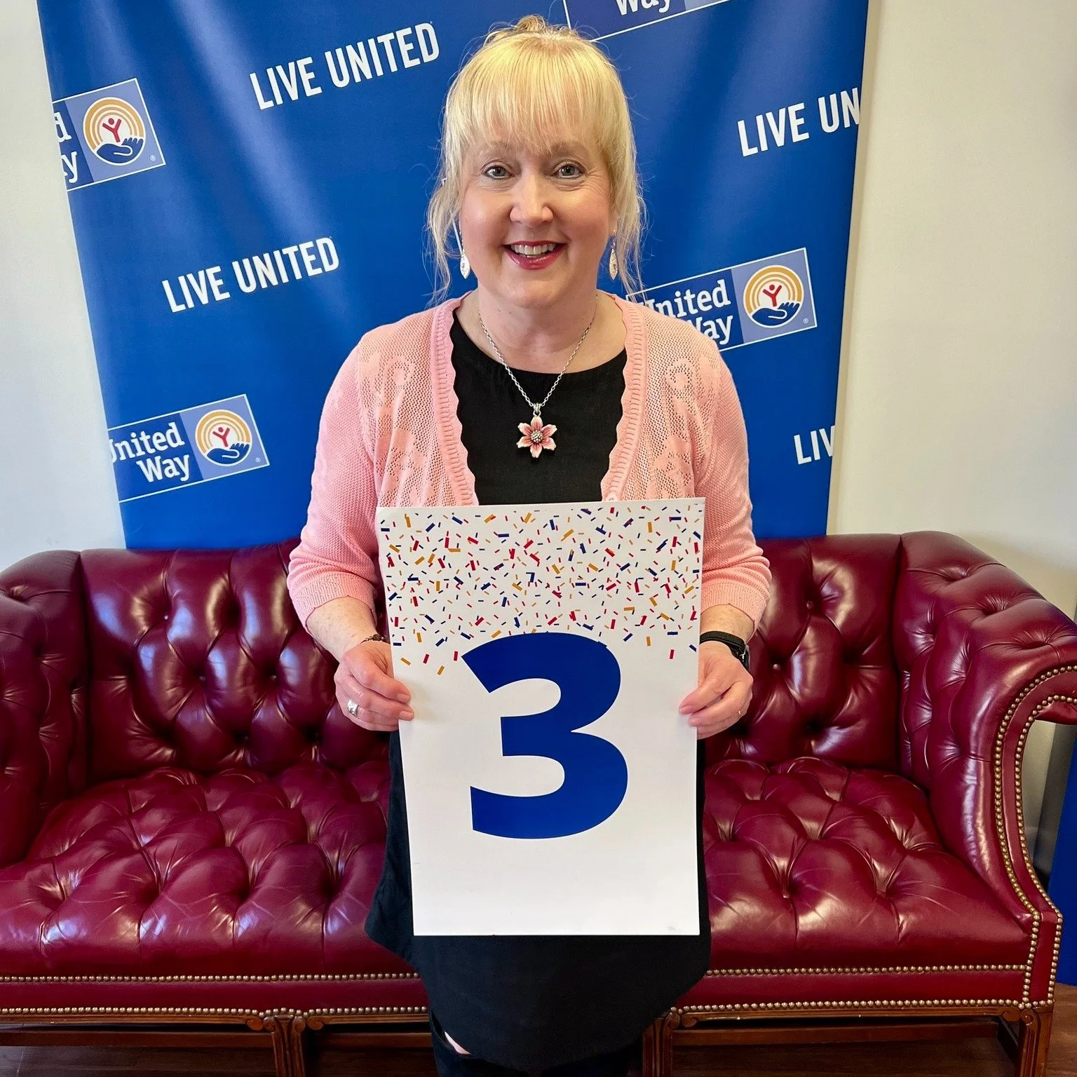 Our Resource Development Specialist, Kez, is celebrating 3️⃣ years at our United Way today! 🥳

Happy Workiversary, Kez! 

#LiveUnited #UnitedIsTheWay