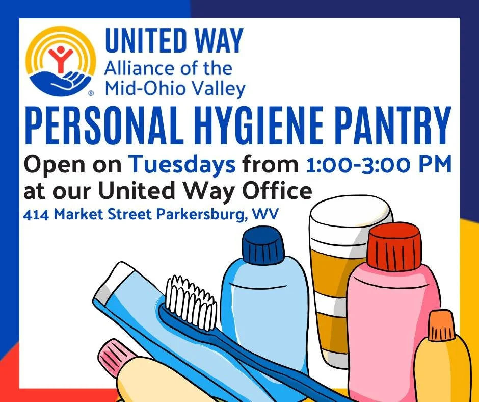 Our Personal Hygiene Pantry will be open from 1:00-3:00 pm tomorrow. 🧼

No appointment is necessary!

If you are in need of personal hygiene or feminine hygiene products, please stop by our office during this time.

#LiveUnited #UnitedIsTheWay