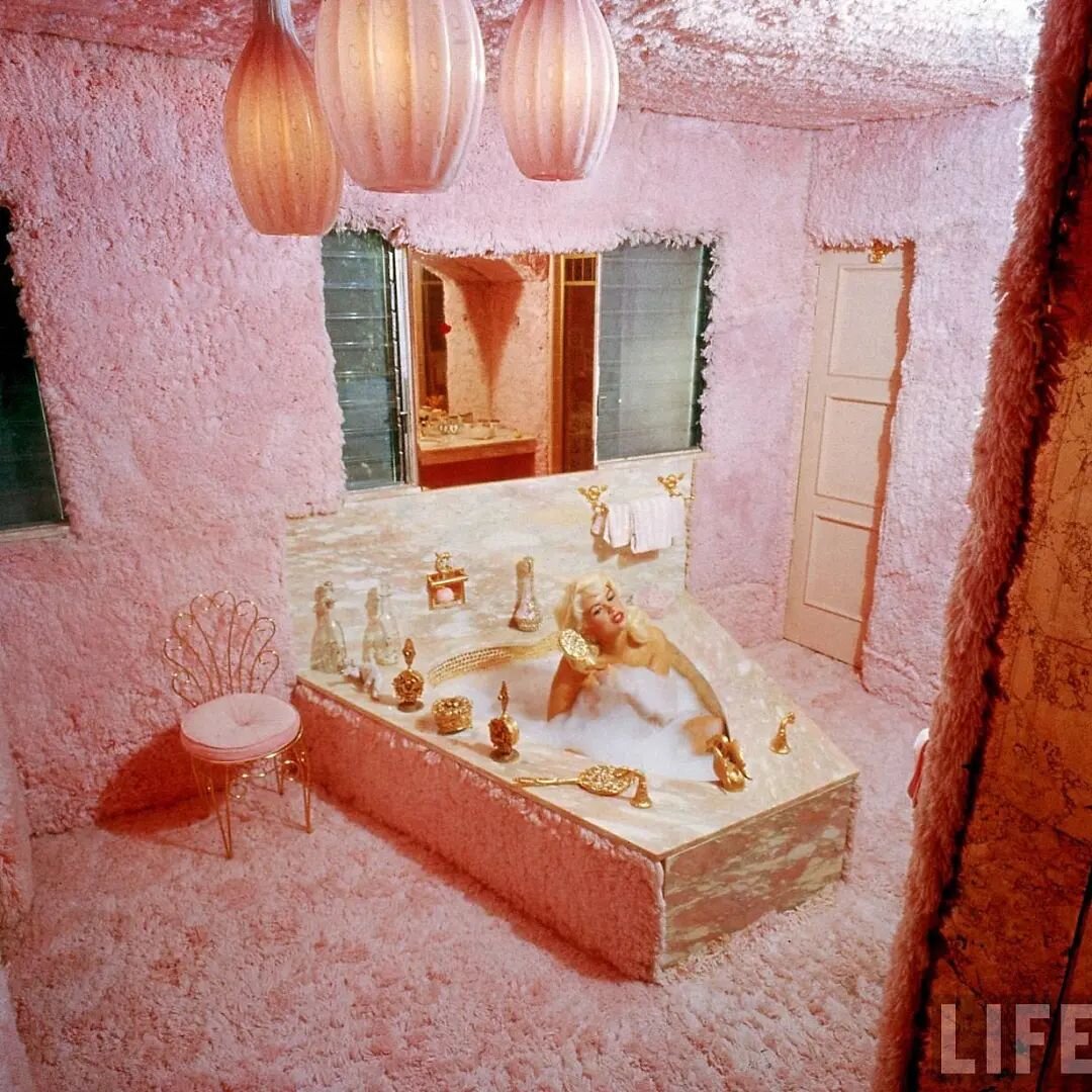 Happy Sunday from Jayne Mansfield's Pink Palace!