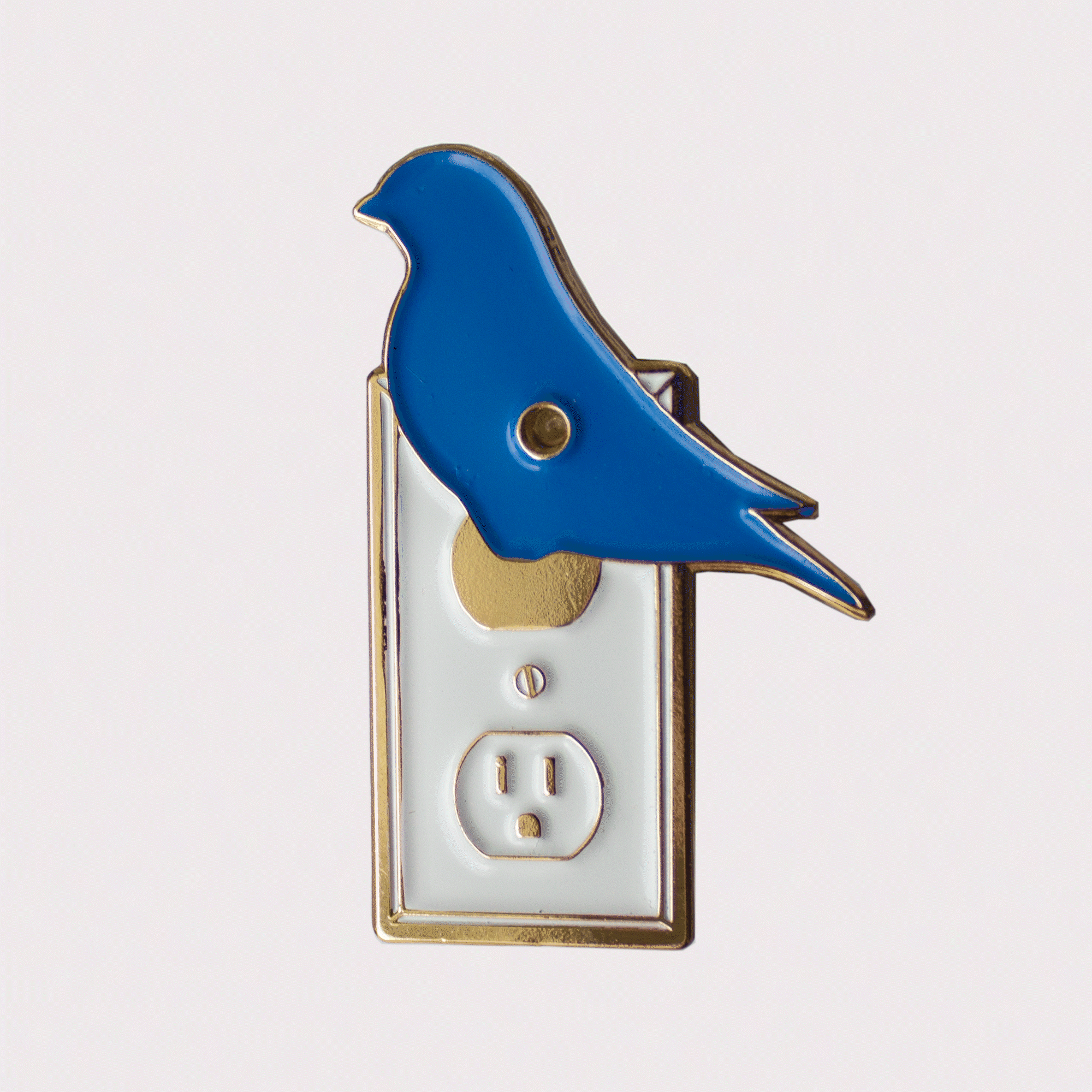 In Dreams: Blue Canary (in the Outlet by the Light Switch) - Light Up Pin (SOLD OUT)
