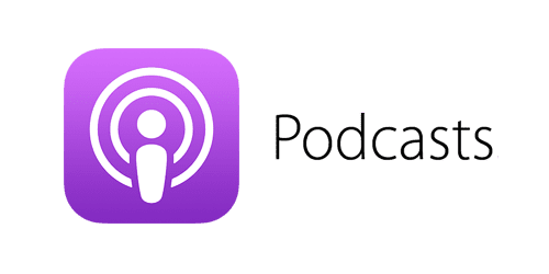 Podcast icon with a purple background and a white microphone symbol.