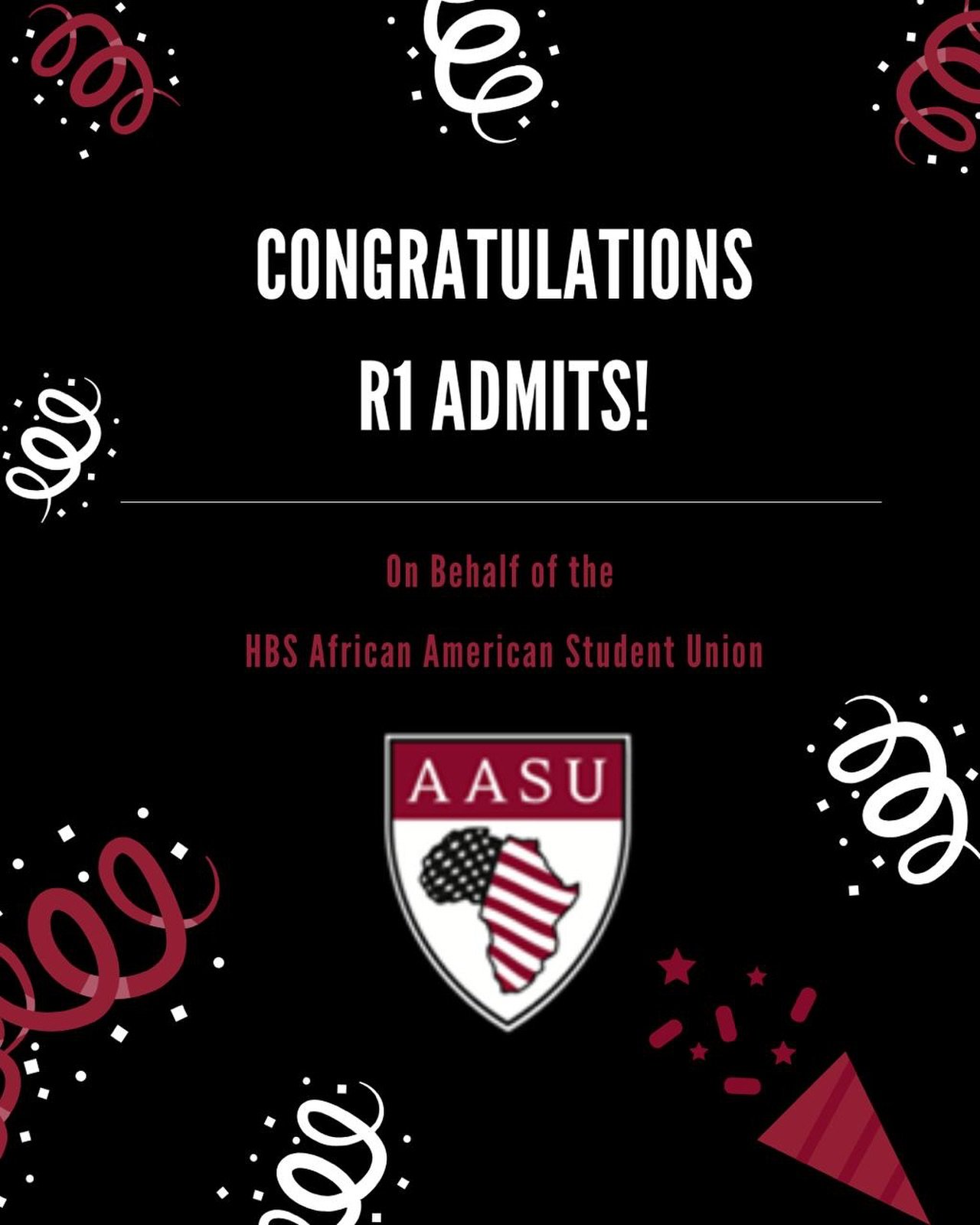 Cheers to the R1 admits! Your journey is just beginning, and we&rsquo;re so excited to have you join our community soon ✨🖤