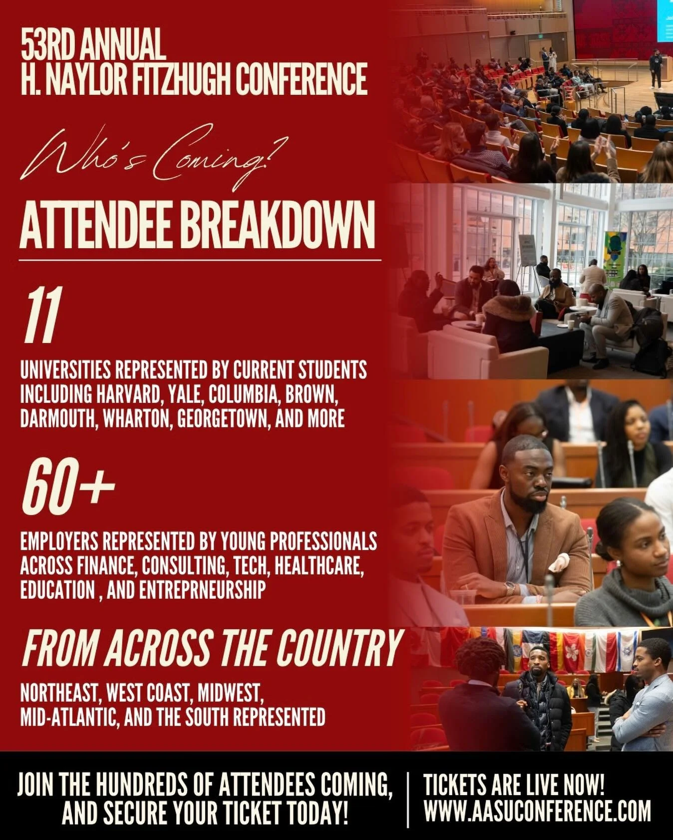 📣 Y'all asked and we delivered! Join the hundreds of students, young professionals, alumni, and industry experts coming to the 53rd H. Naylor Fitzhugh Conference on Saturday, February 28, for a day of inspirational speakers, networking, and communit