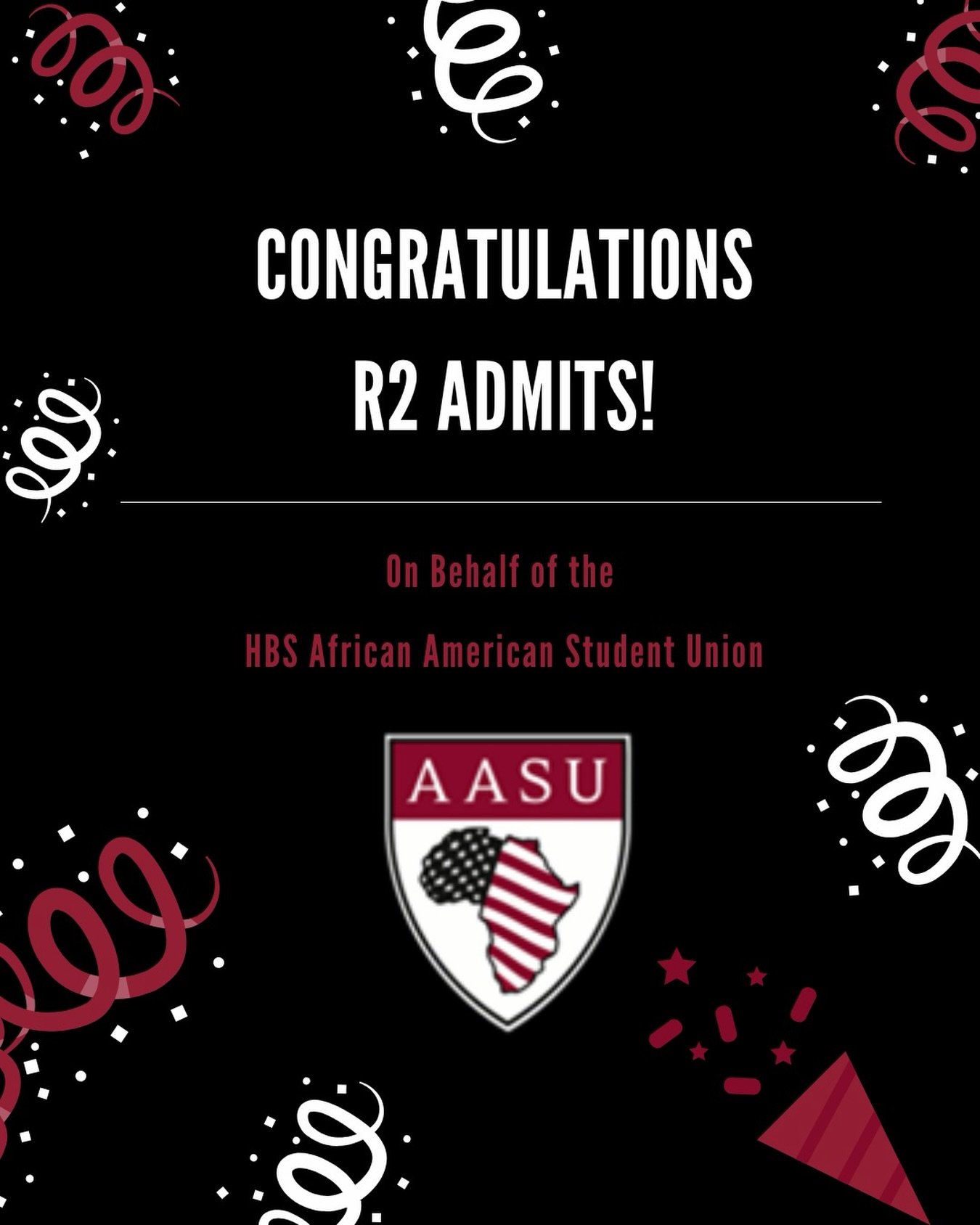 Congratulations to the R2 admits! We are so proud of all of your hard work and can&rsquo;t wait to celebrate you on campus!! ✨🤎