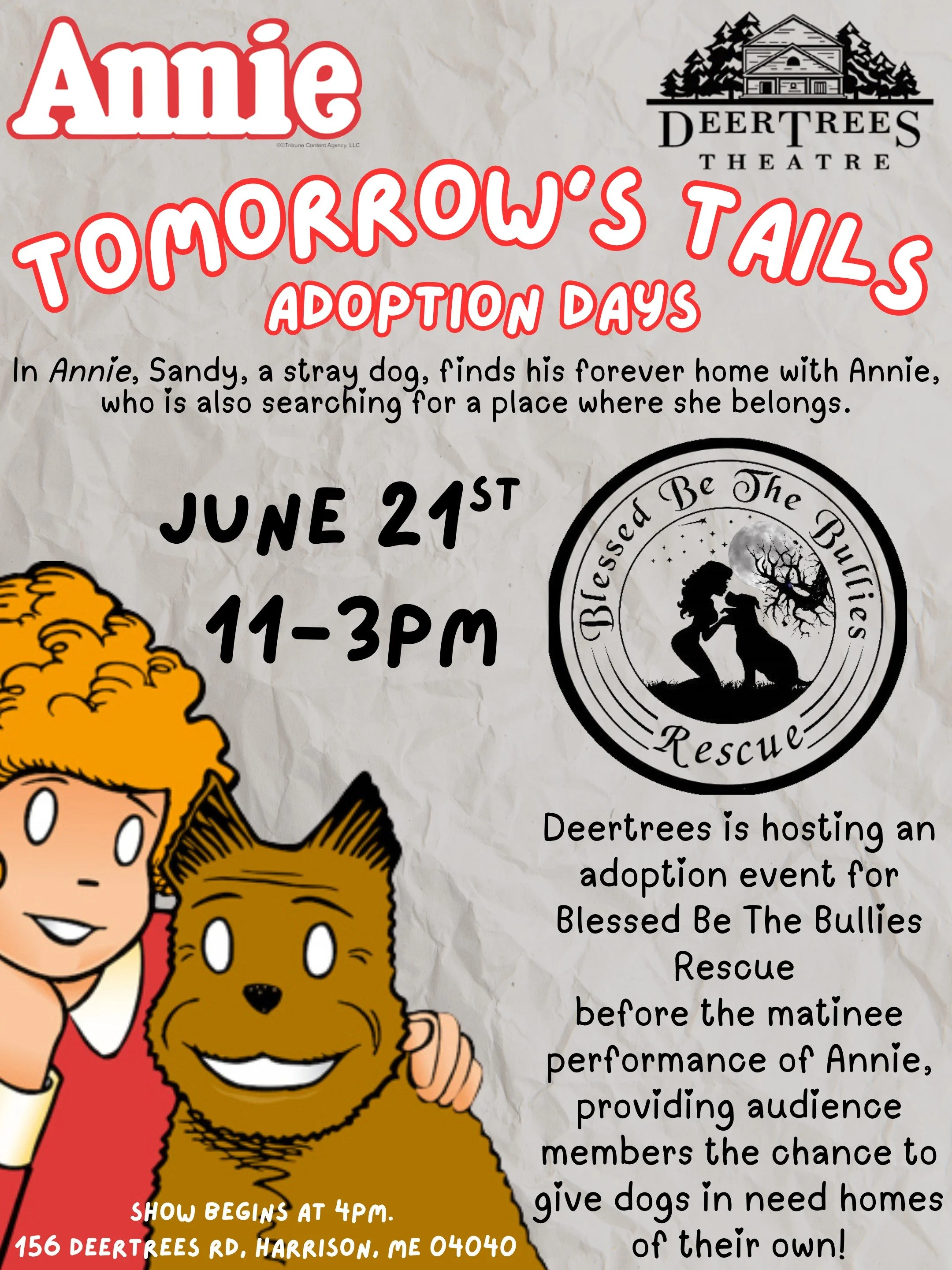 Deertree Theater Presents: Annie!