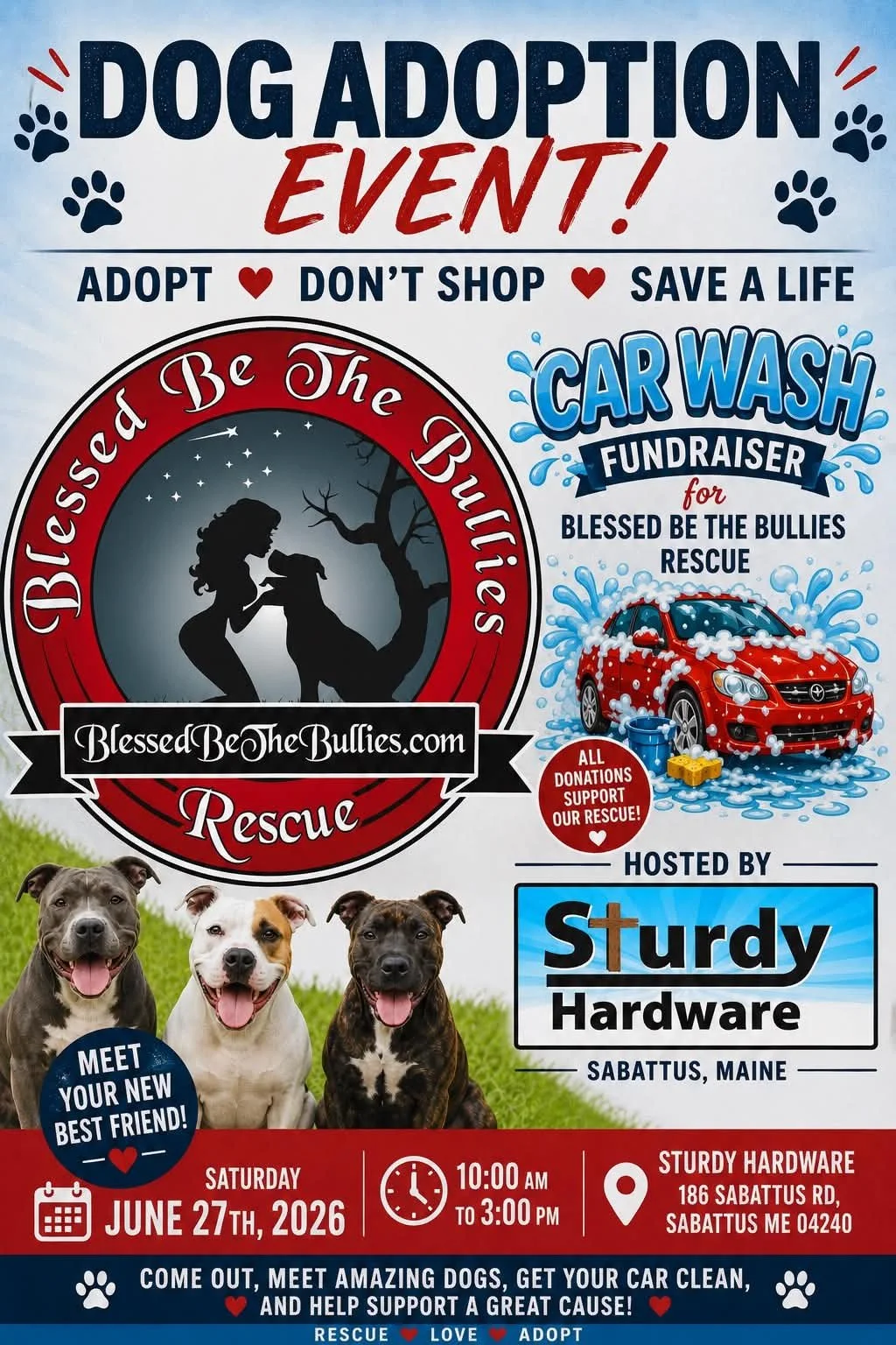 Sturdy Hardware Dog Adoption Event &Fundraiser