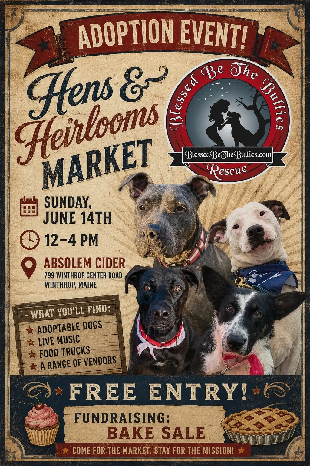 Hens and Heirlooms Market Adoption Event