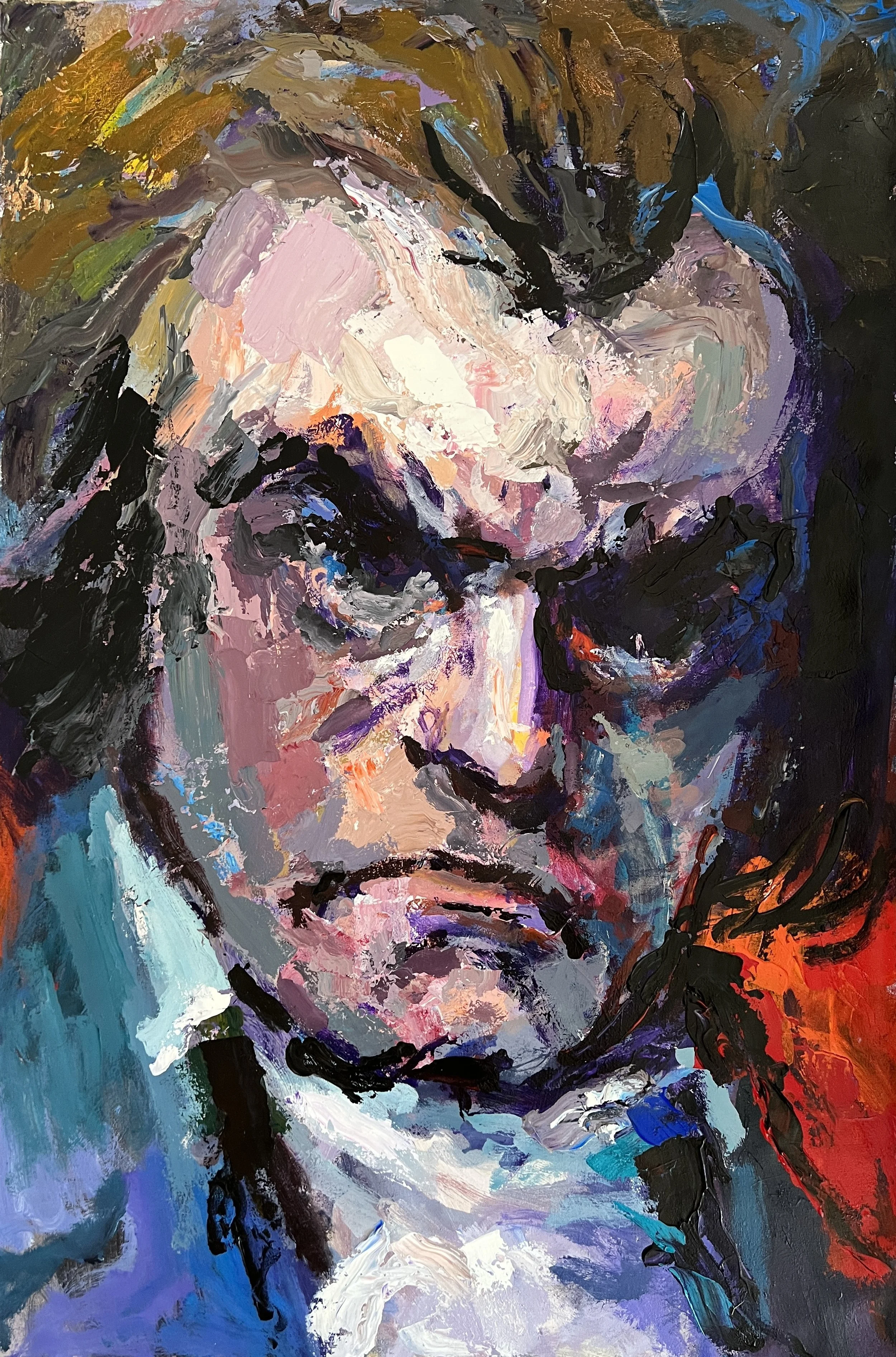 "Beethoven XII" acrylic on canvas, 32 x 45