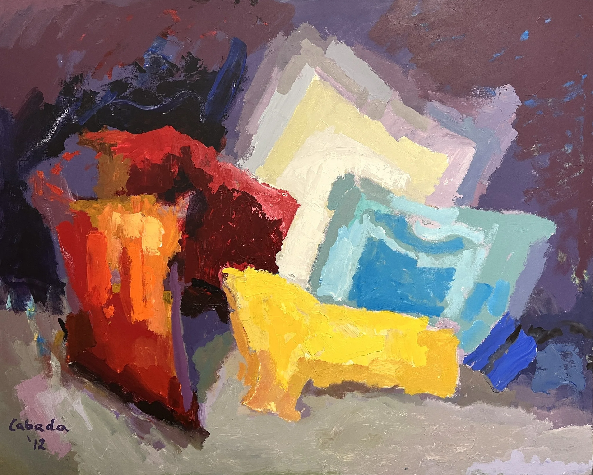 "New Beginnings - Changing Prism," Acrylic on Canvas, 40 x 60 in. 2013