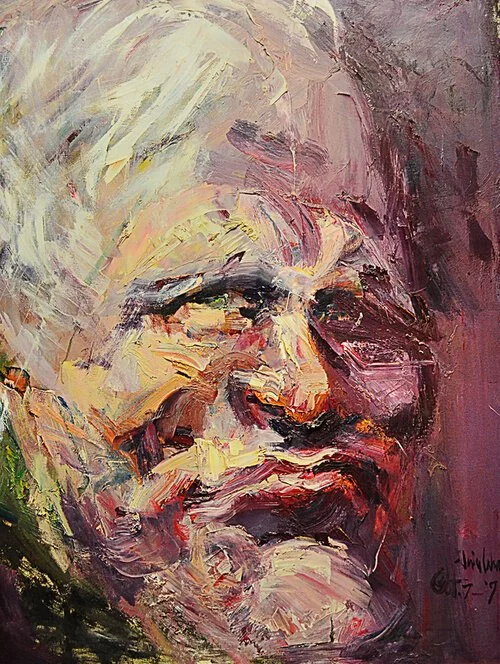 "Pope John Paul II" Acrylic on Canvas, 1979. 60 x 45 in.