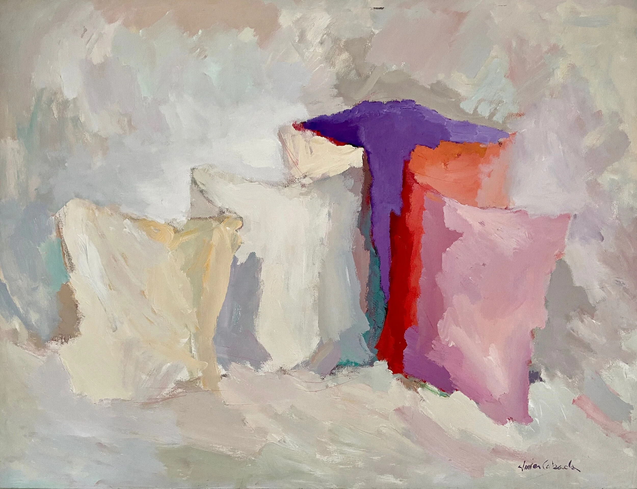 "Spring Simplicity", 2001, Acrylic on Canvas, 45 x 59 in.