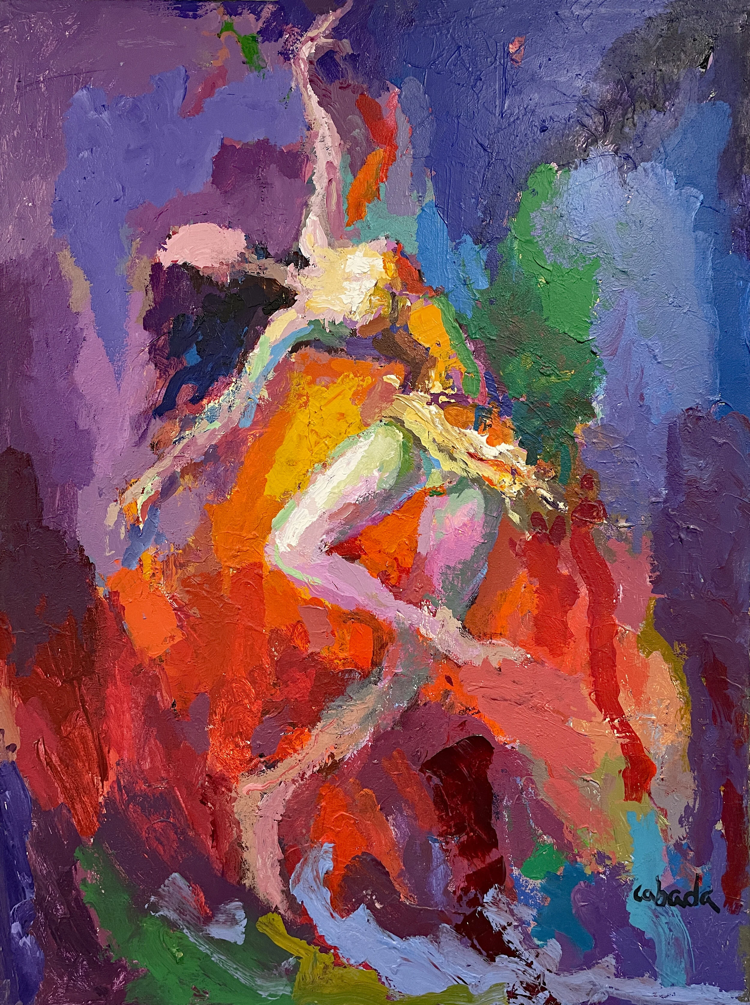 Grace on Fire, acrylic on canvas, 30 x 40