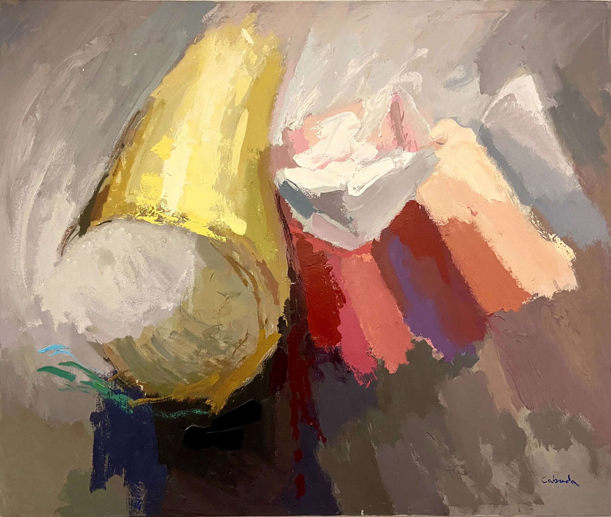 "Heralding" Acrylic on Canvas, 54 x 65 in.