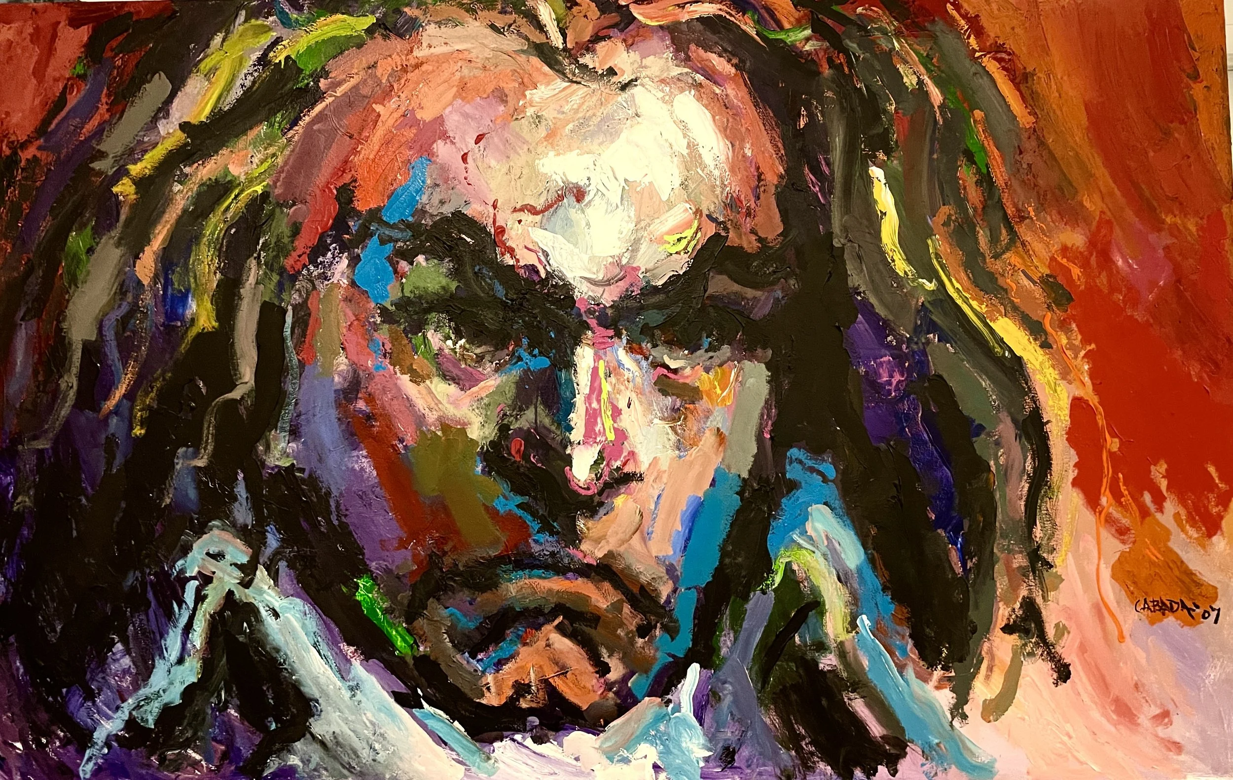 Beethoven XV, Acrylic on canvas, 60 x 95 in.