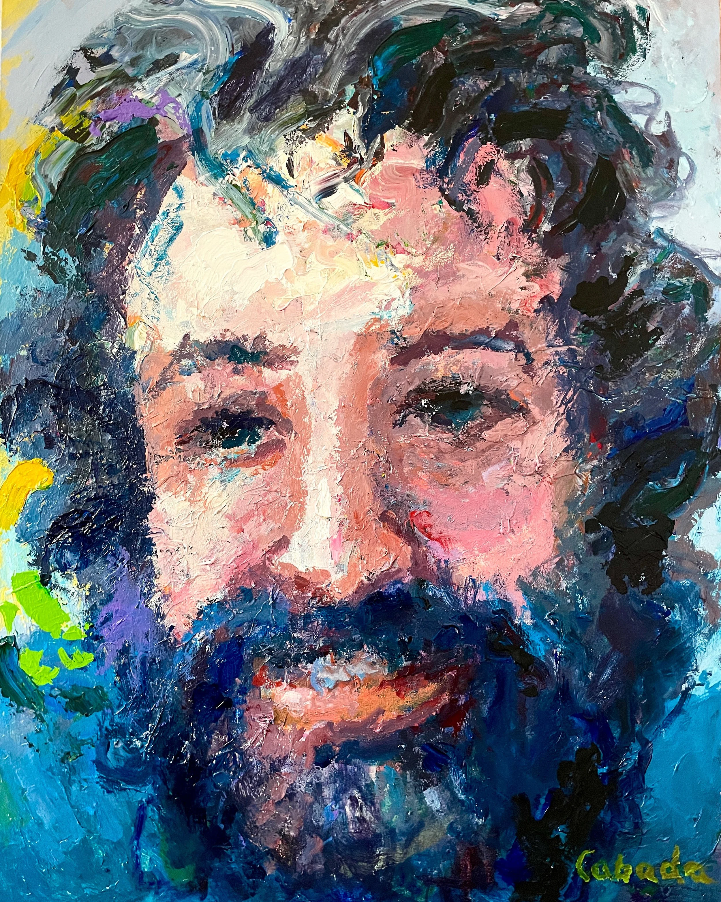"Young Jerry Garcia" acrylic on canvas, 30 x 40