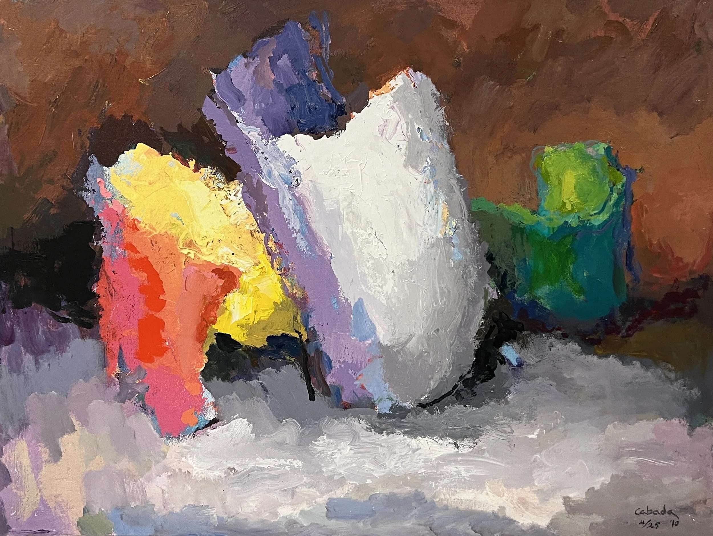 "Three Elements," Embellished Giclée, 30 x 40 in.