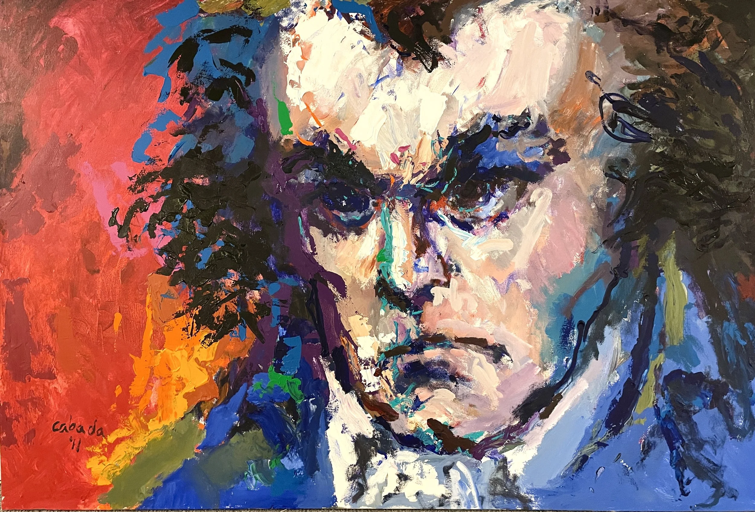 "Beethoven XII", Acrylic on Canvas, 48 x 72 in.