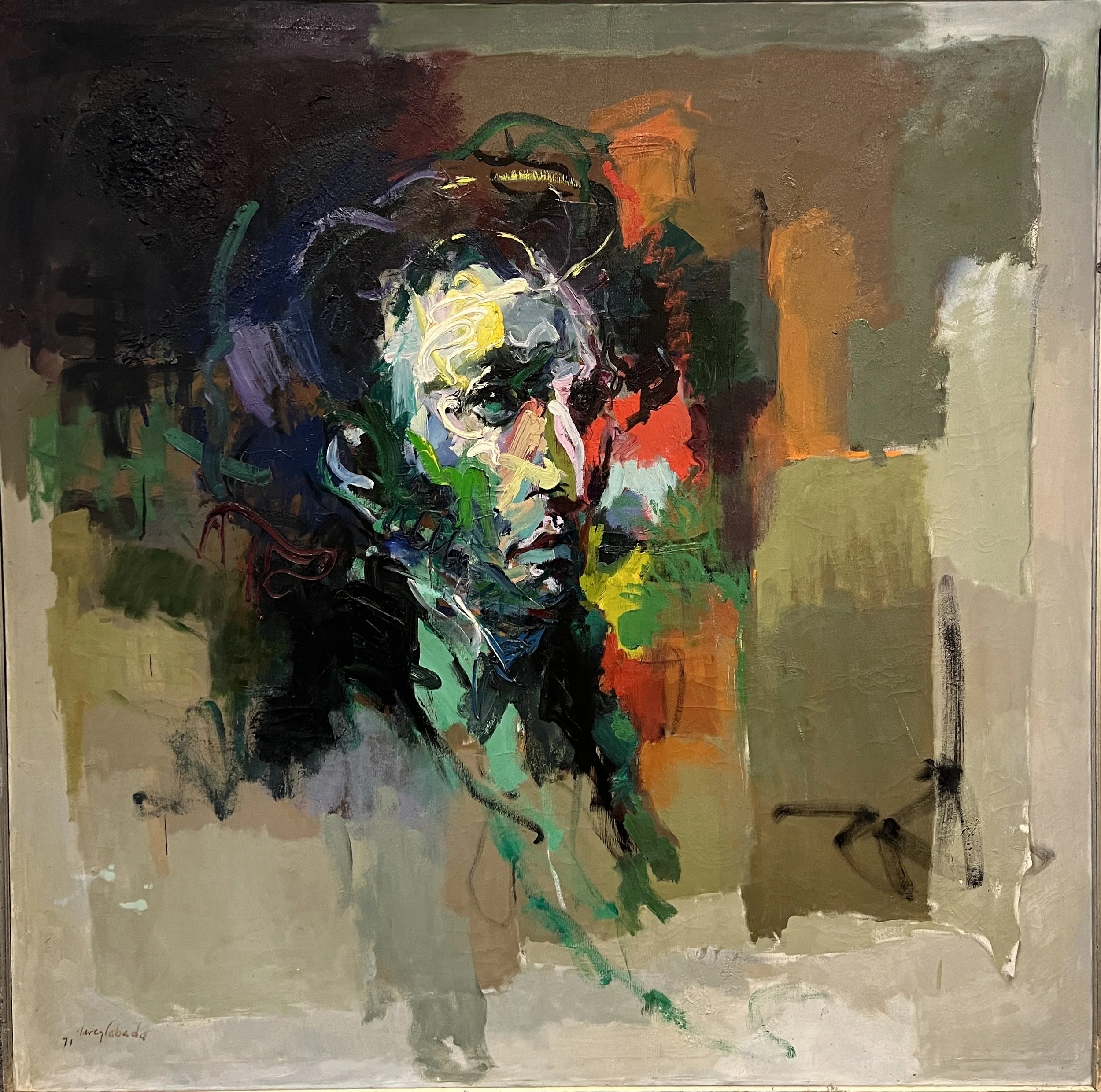 "Chopin I", Acrylic on Canvas, 61 x 61 in.