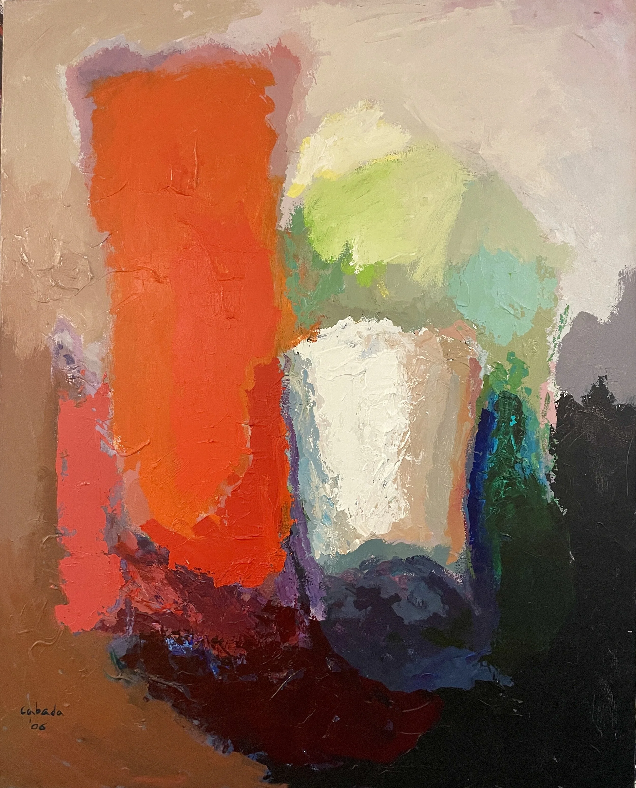 "Correlations" Acrylic on canvas, 60 x 48 PRIVATE COLLECTION