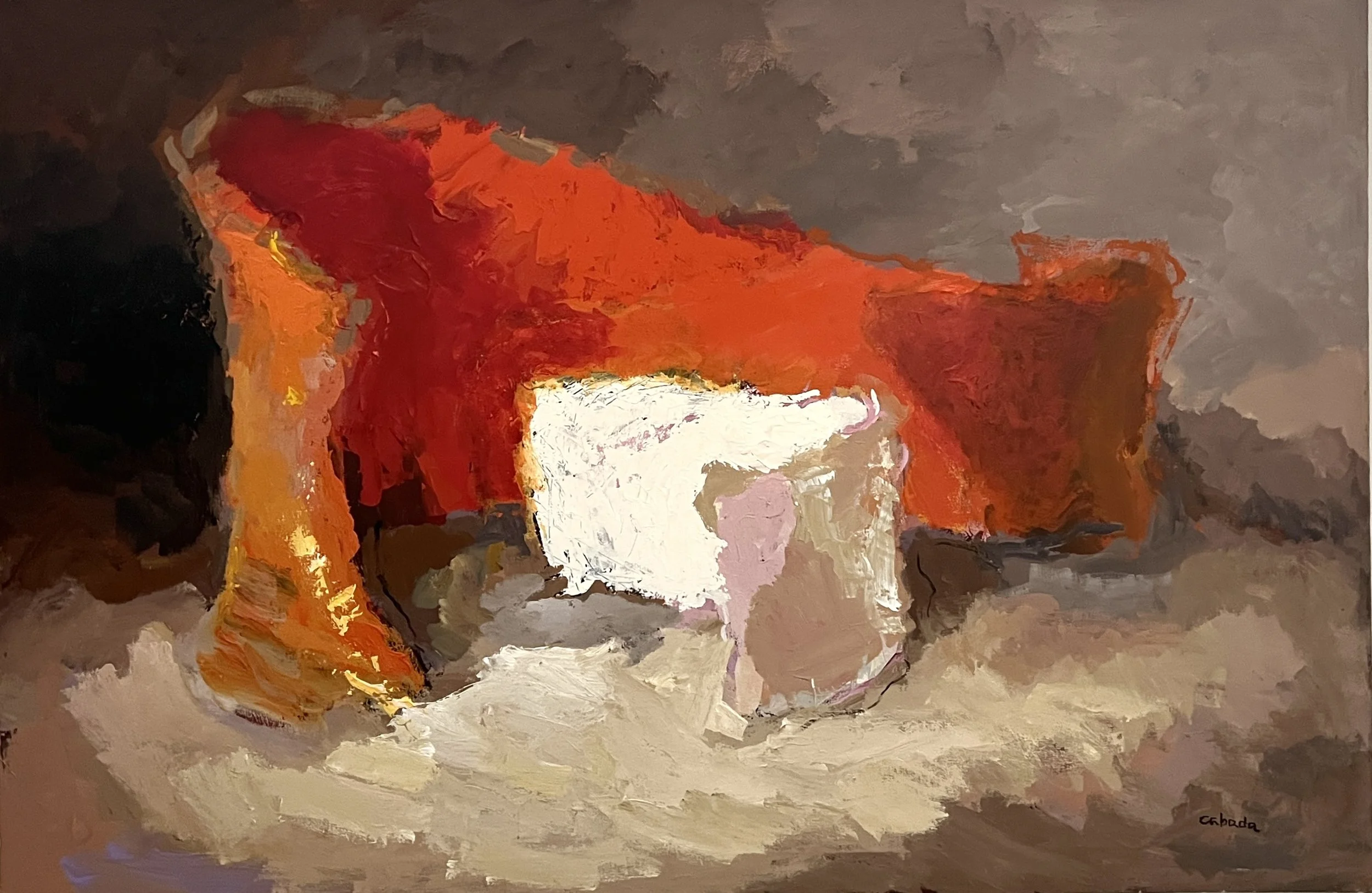 "Red Variation," Acrylic on Canvas, 48 x 71.5 in.